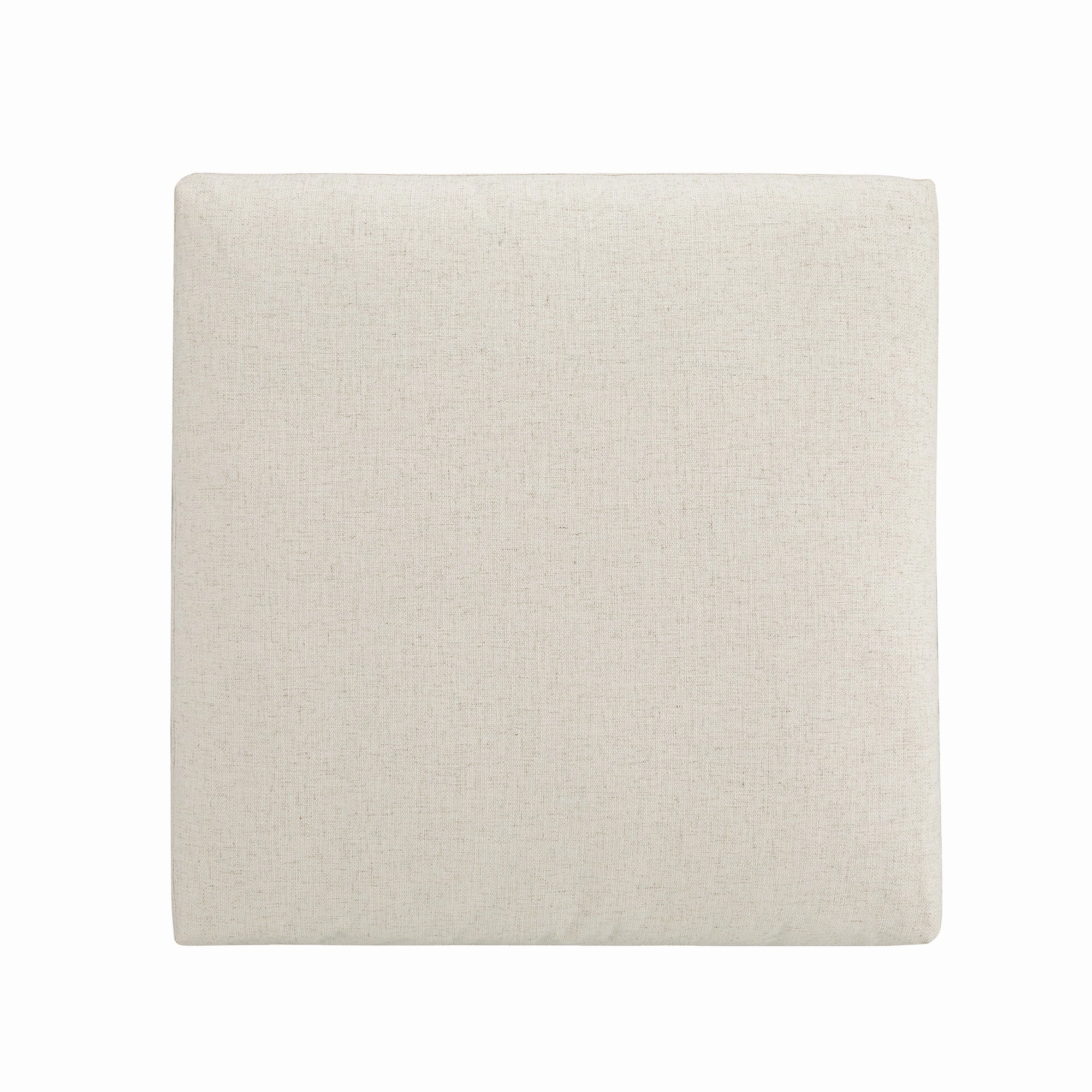 Lutyens Beige Linen Blend Modular Sofa, Stool