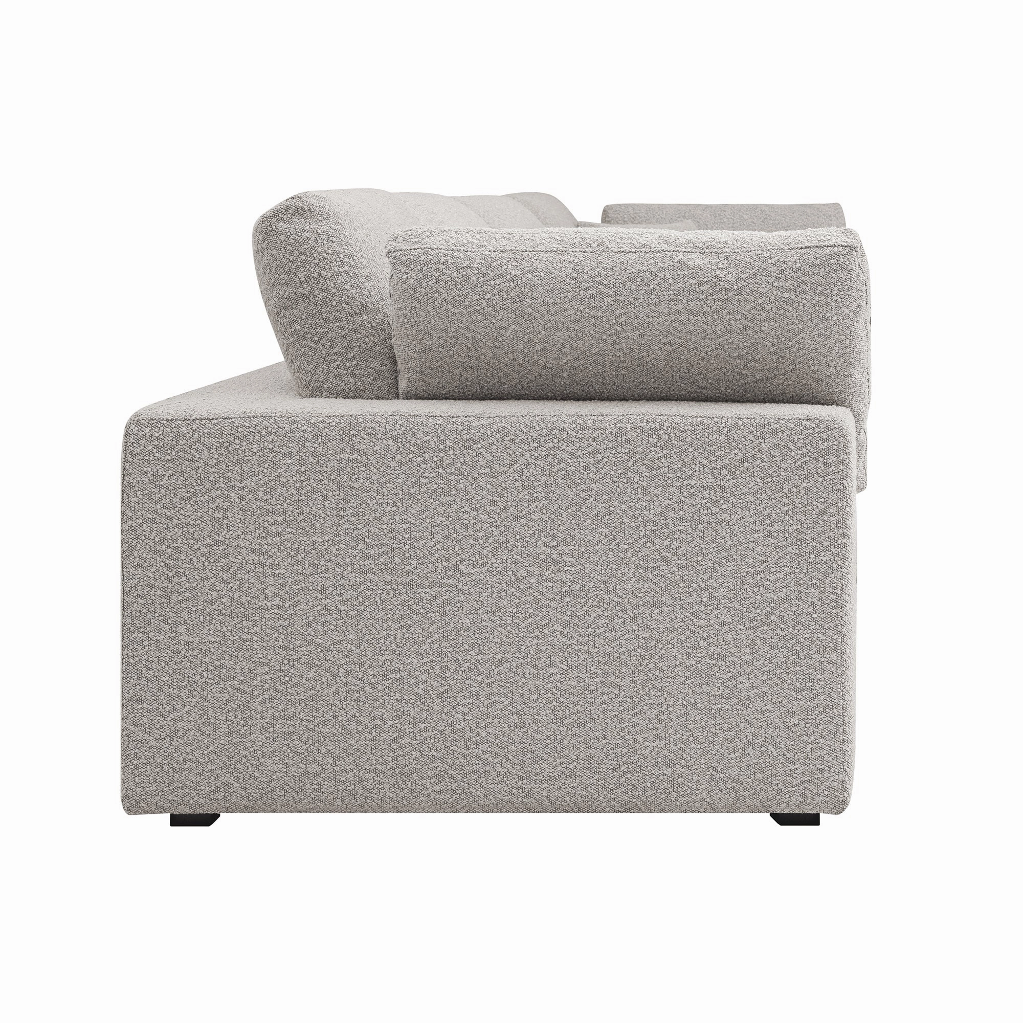 Lutyens Taupe Boucle Modular Sofa, 4-Piece
