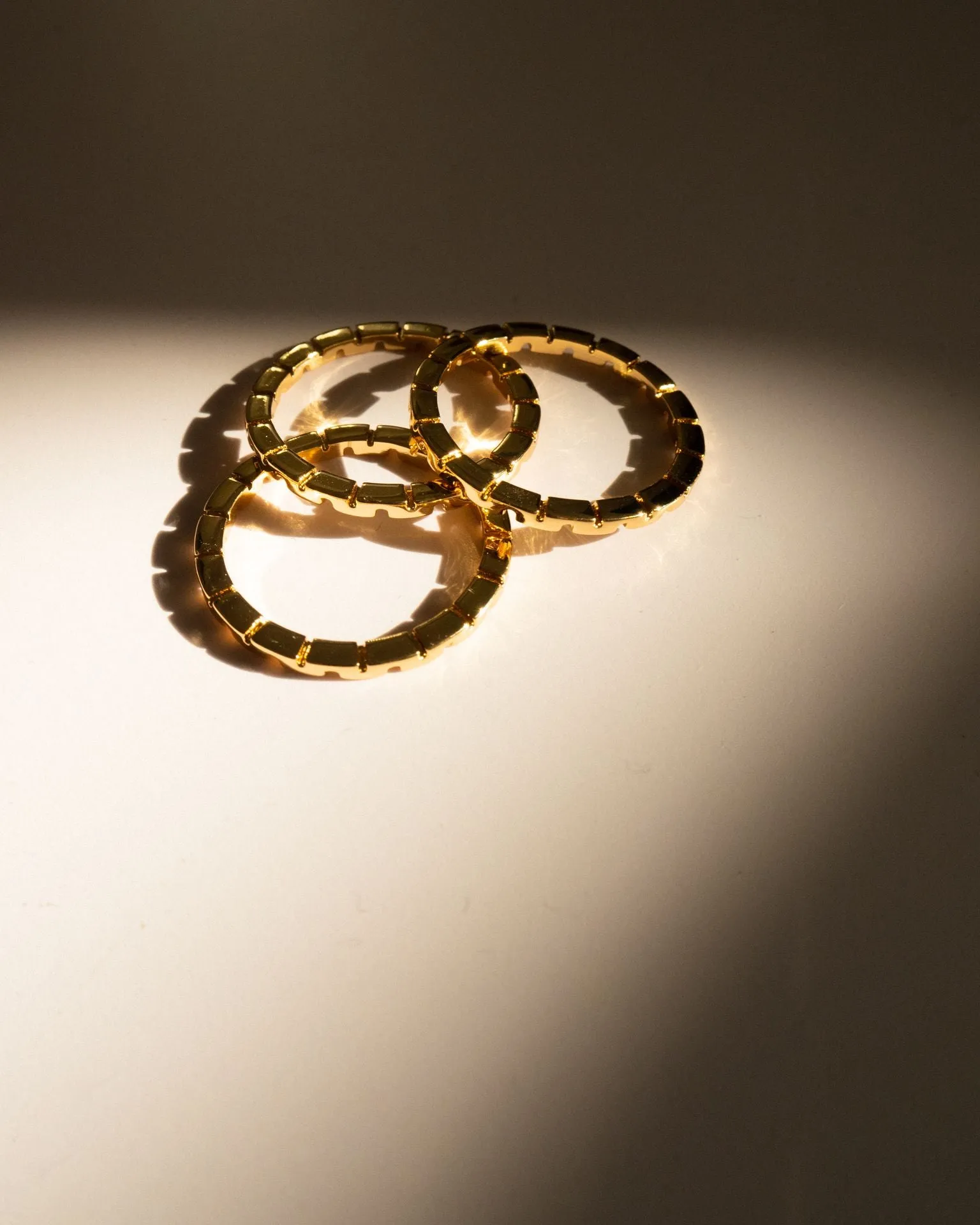 Luv AJ The Chloe Chain Ring Set Gold Shoes_Luv-Aj-Jewellery
