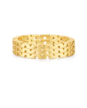 Luv AJ The Chloe Chain Ring Set Gold Shoes_Luv-Aj-Jewellery
