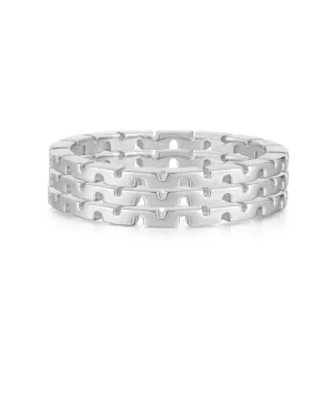 Luv AJ The Chloe Chain Ring Set Silver Shoes_Luv-Aj-Jewellery