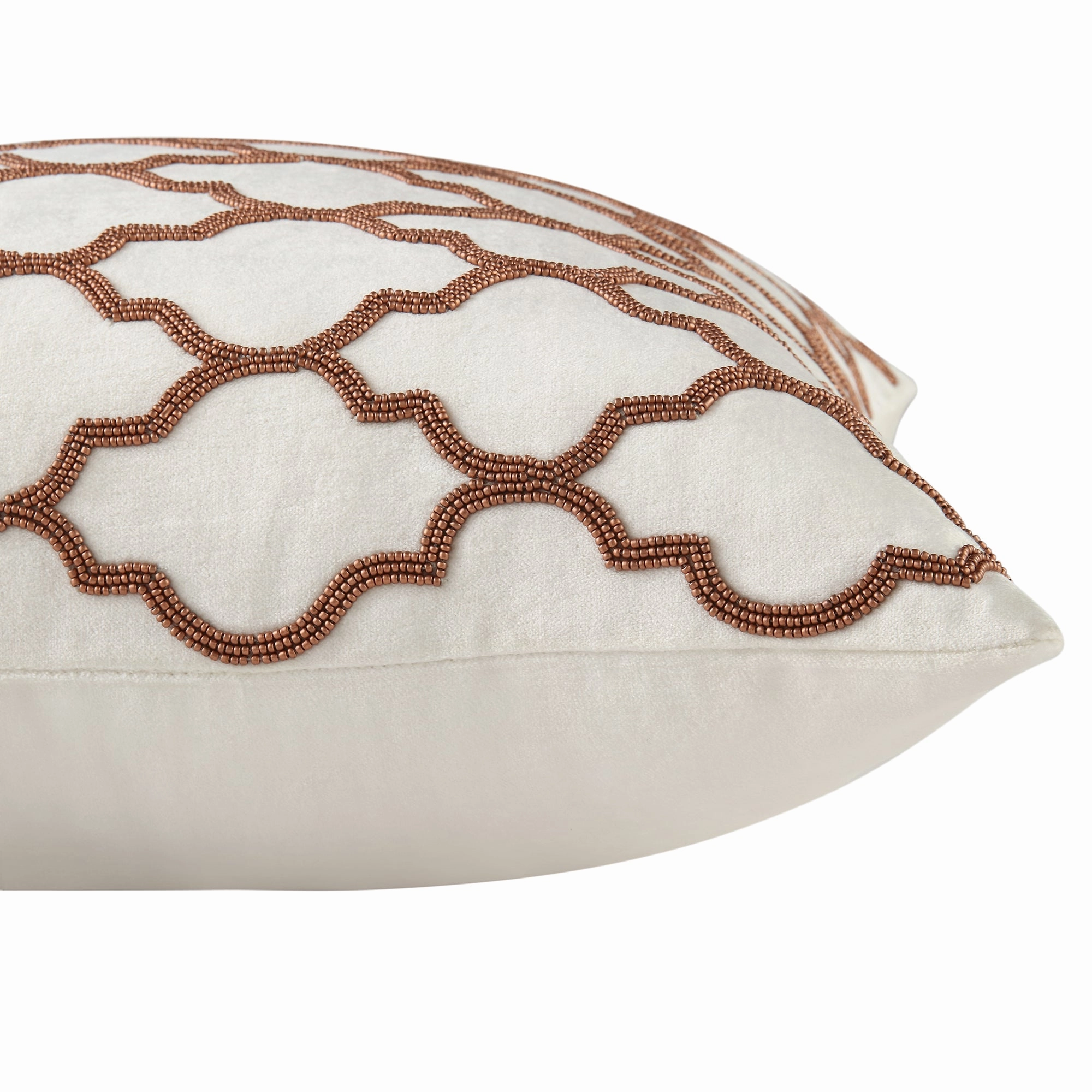 Luxe Collection Trellis Hand Beaded Cushion