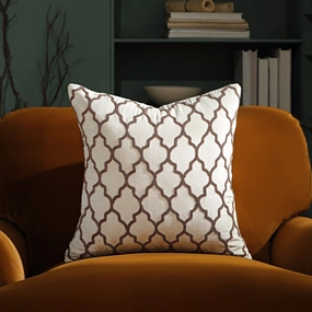 Luxe Collection Trellis Hand Beaded Cushion
