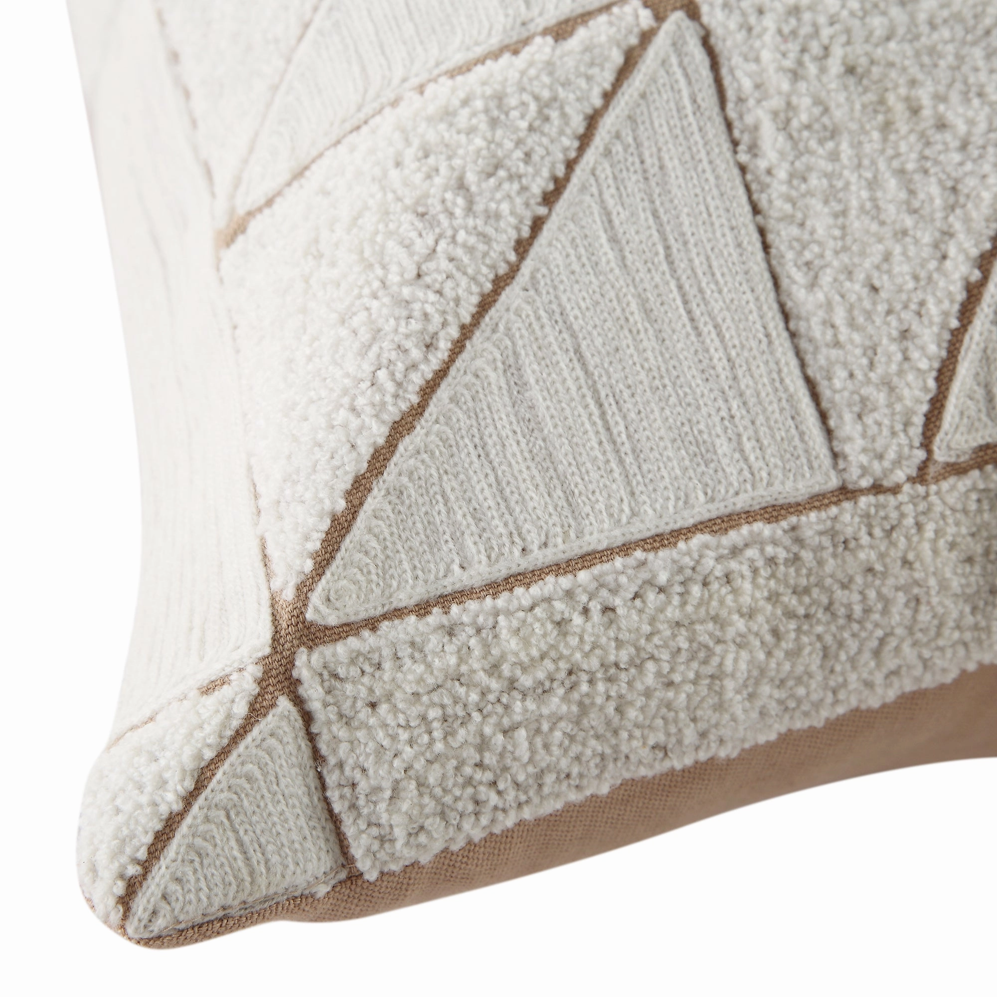 Luxe Collection Victoria Boucl Patchwork Hand Beaded Cushion