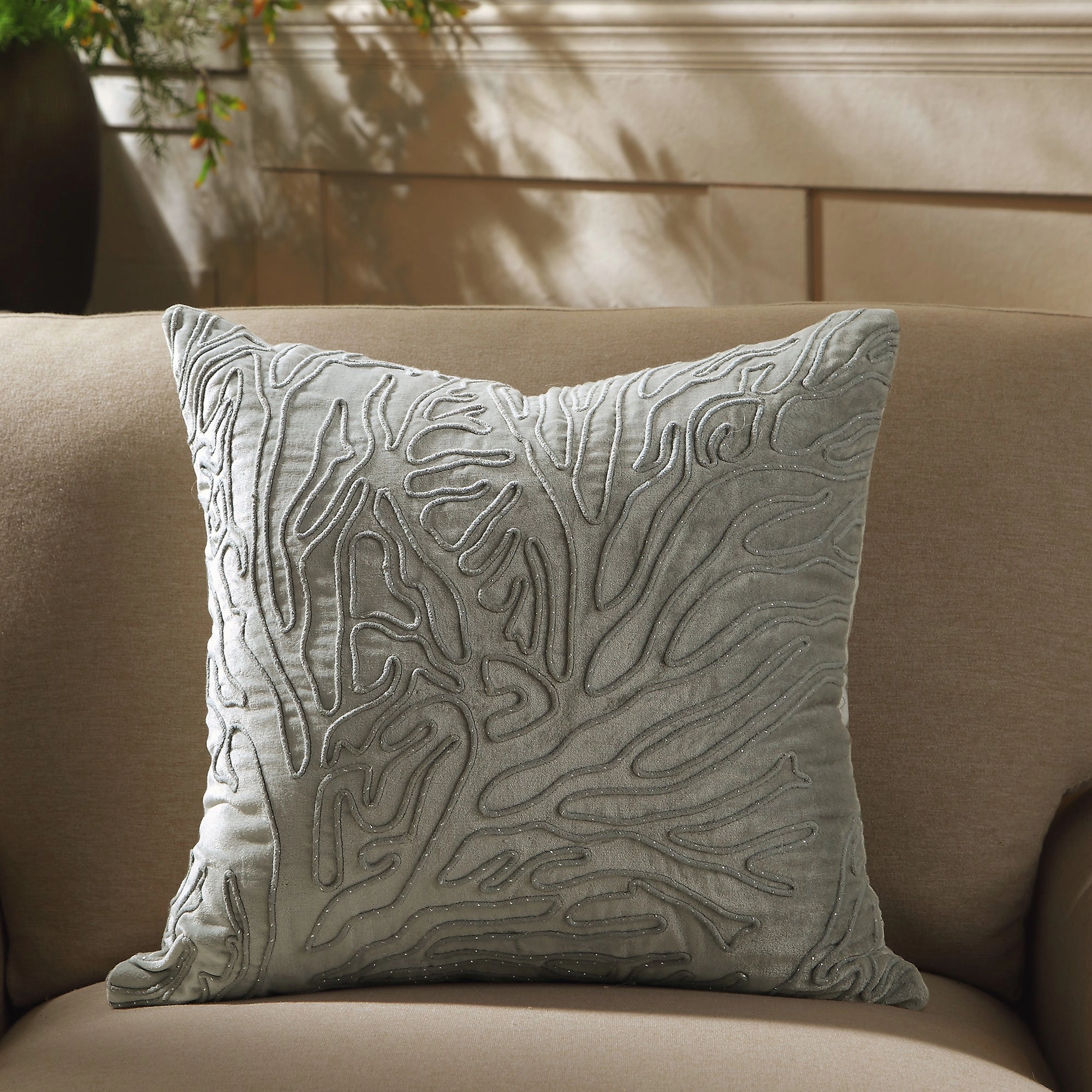 Luxe Collection Wiggle Sparkle Cord Velvet Cushion