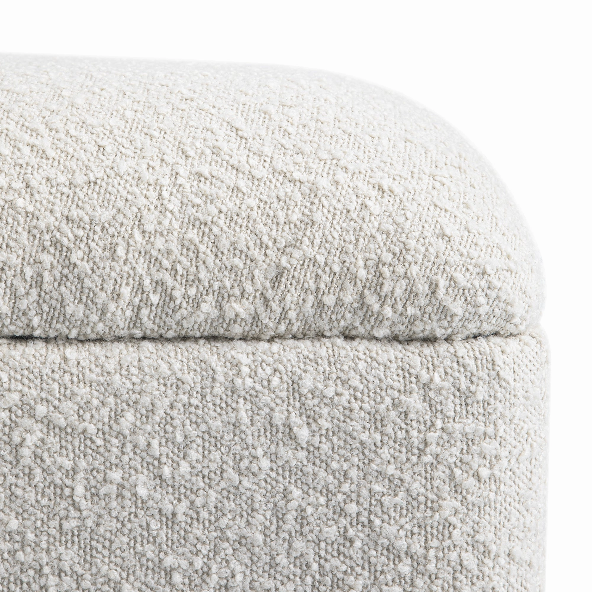 Magda Fold-Out Small Double Bed in an Ottoman, Beige Boucle