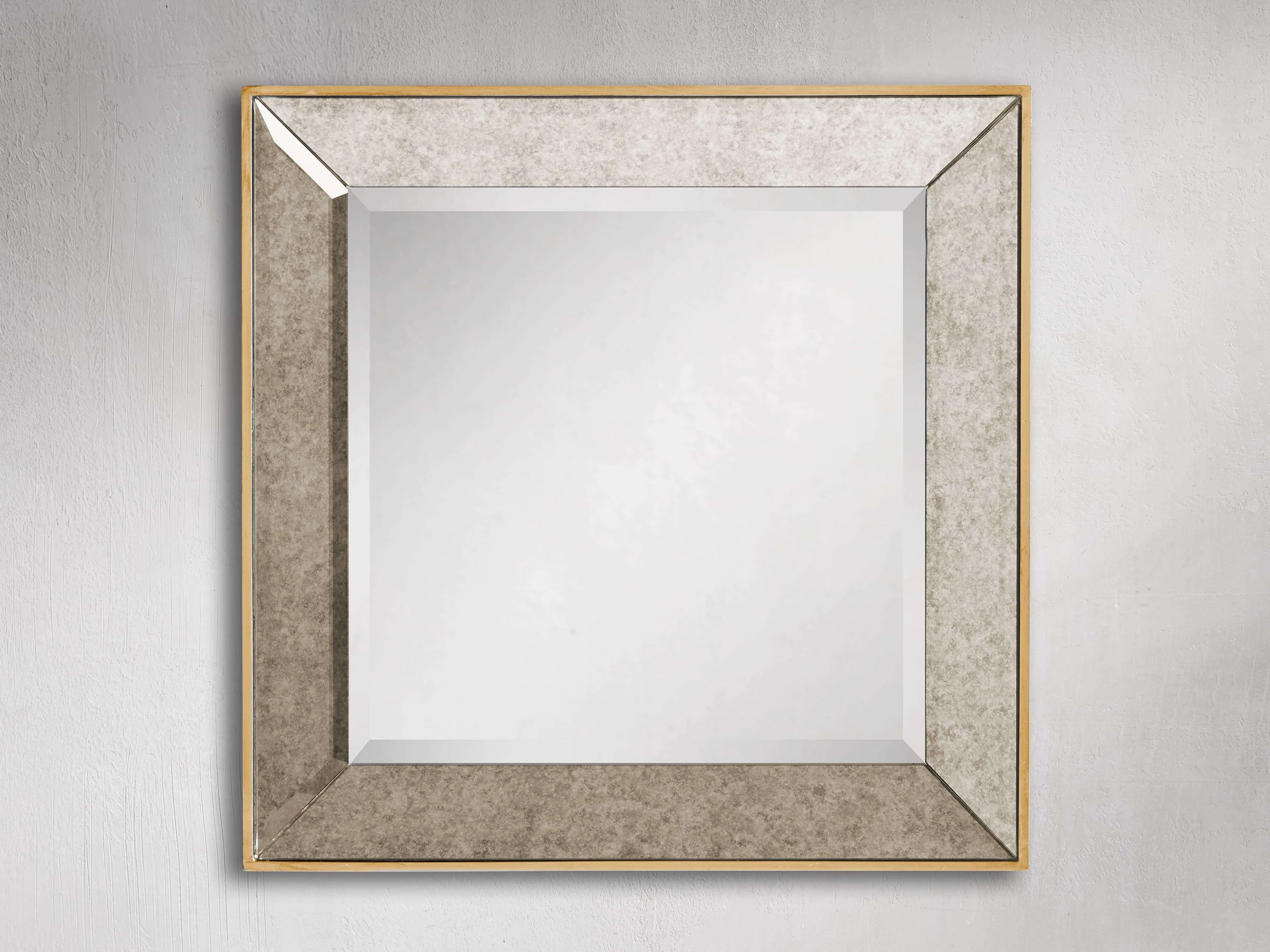 Maison 20" Square Wall Mirror in Gold
