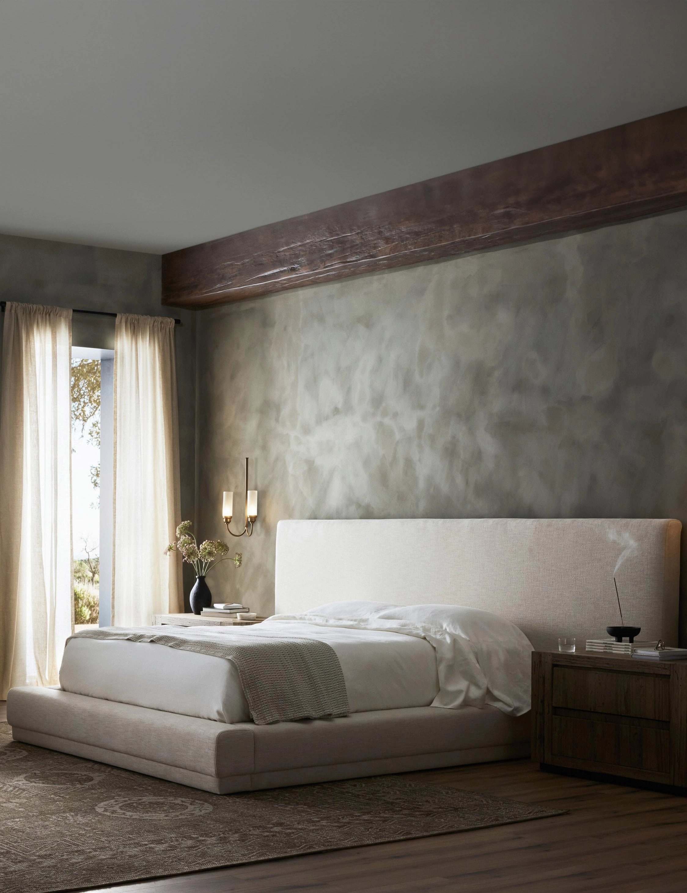 Manya Extended Headboard Platform Bed