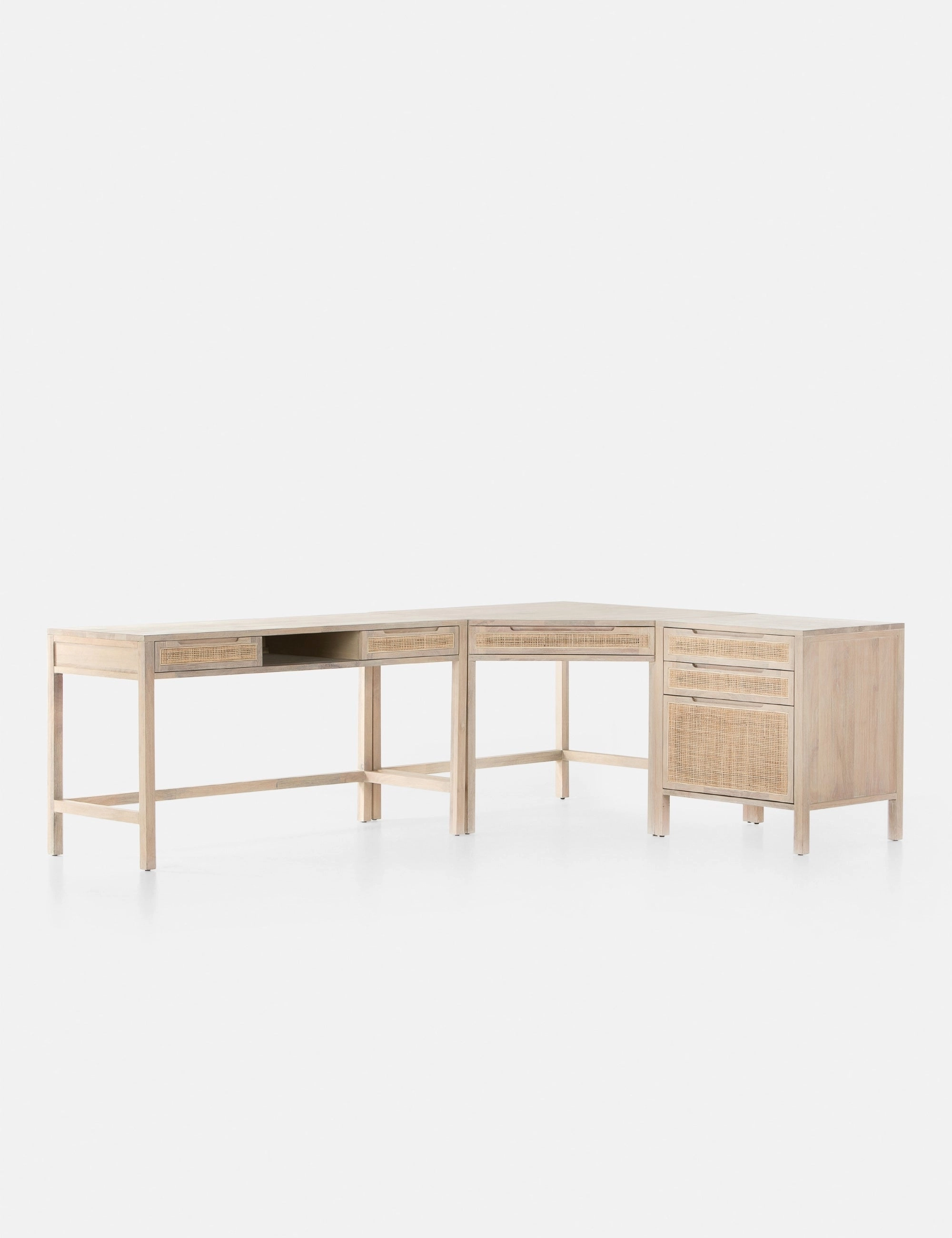 Margot Modular Desk with Filing Cabinet