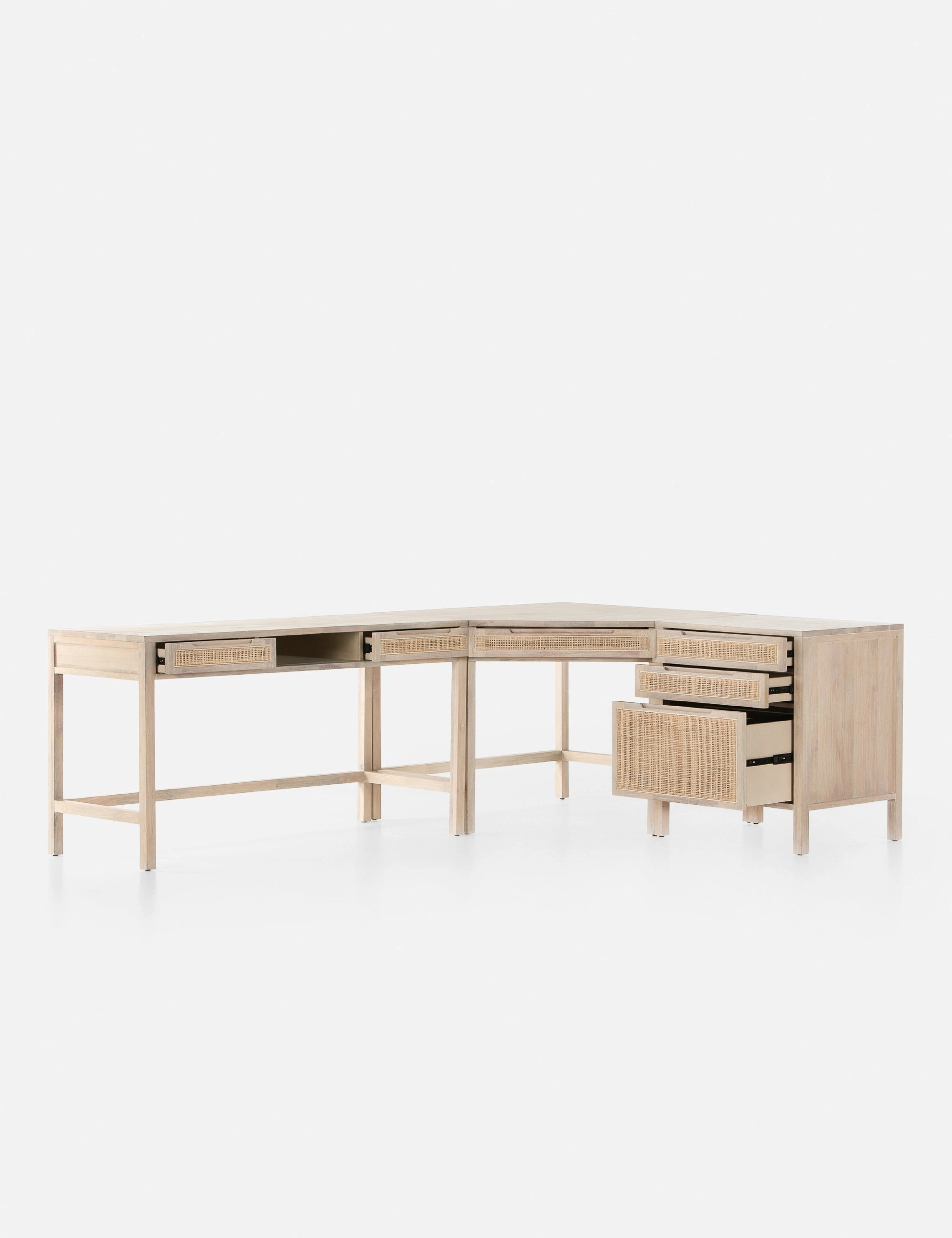 Margot Modular Desk with Filing Cabinet