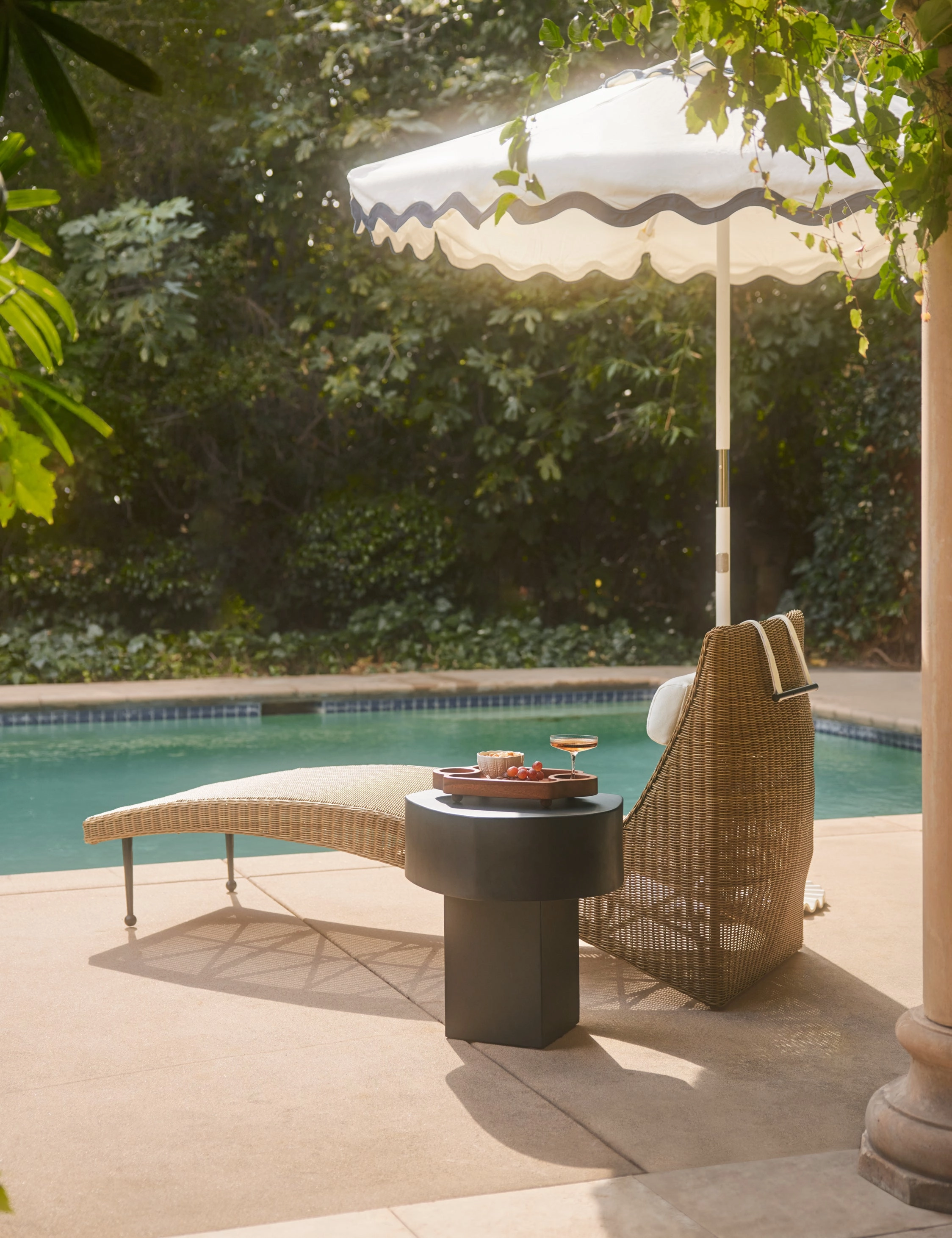 Marisol Outdoor Chaise by Sarah Sherman Samuel