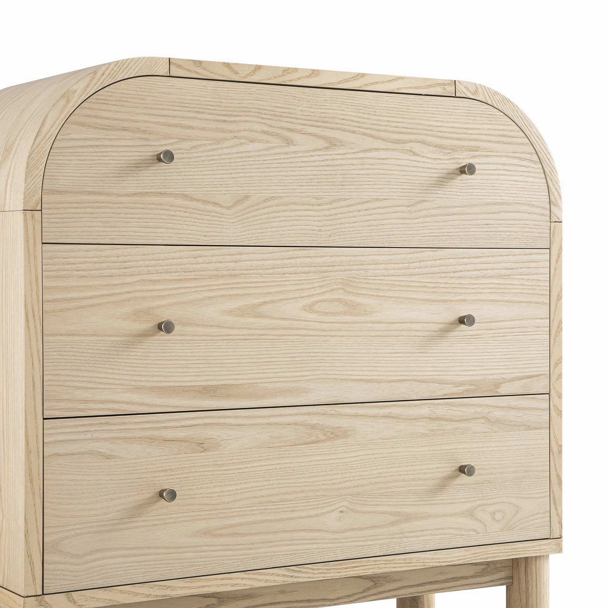 Maude Chest of 3 Drawers, Natural Ash