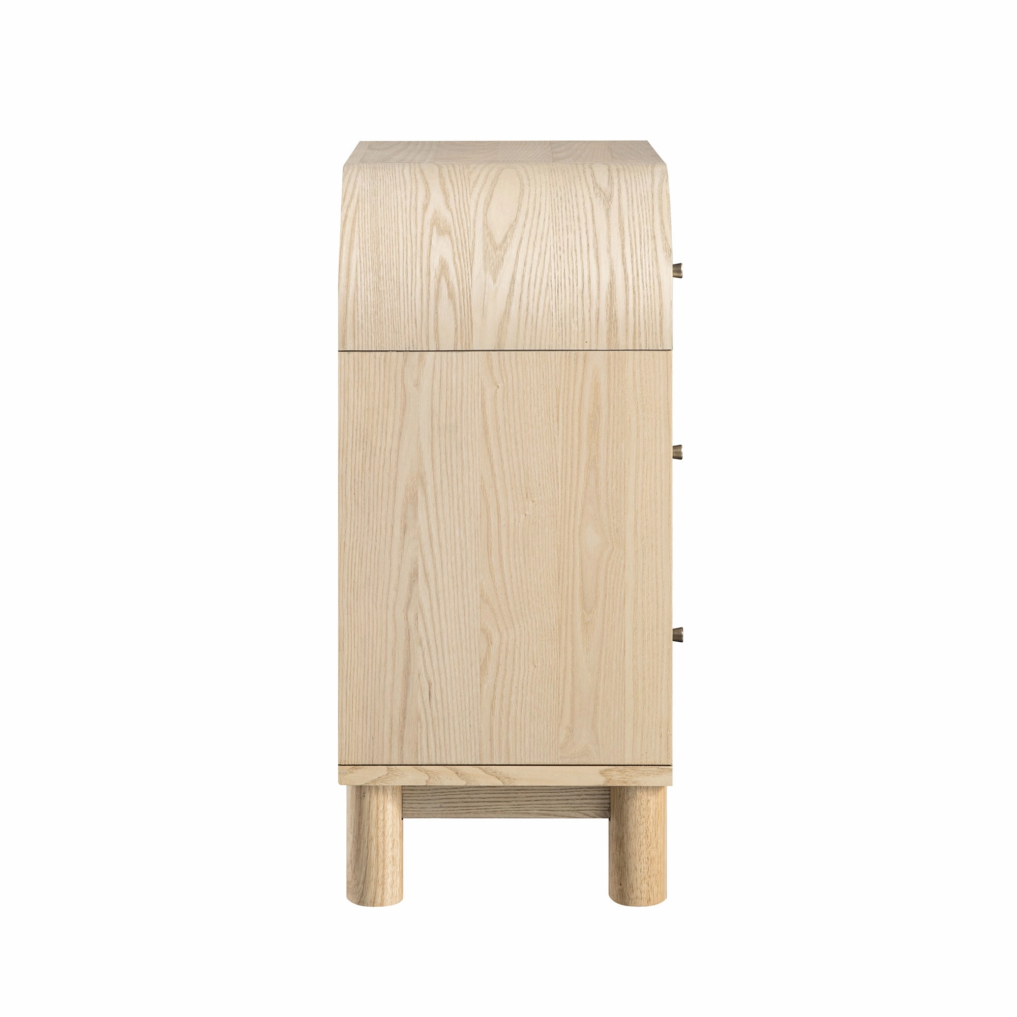 Maude Chest of 3 Drawers, Natural Ash with Raffia