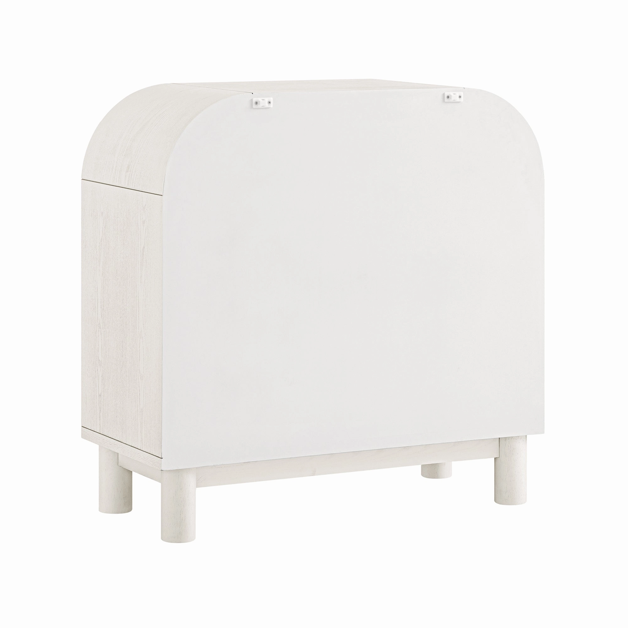 Maude Chest of 3 Drawers, Washed White Ash