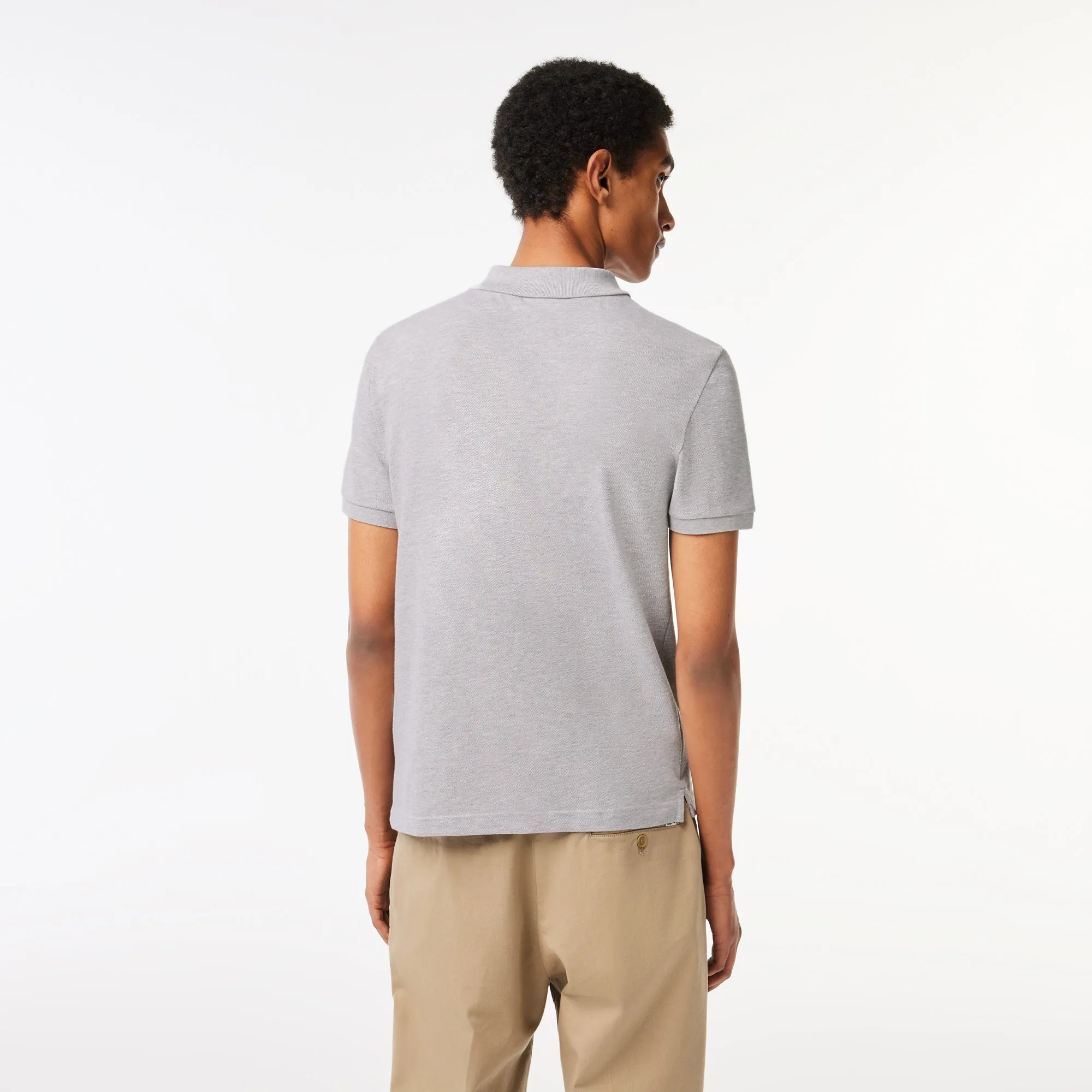 Men's Original L.12.12 Slim Fit Petit Piqué Cotton Polo Grey Chine Patagonia Clothing