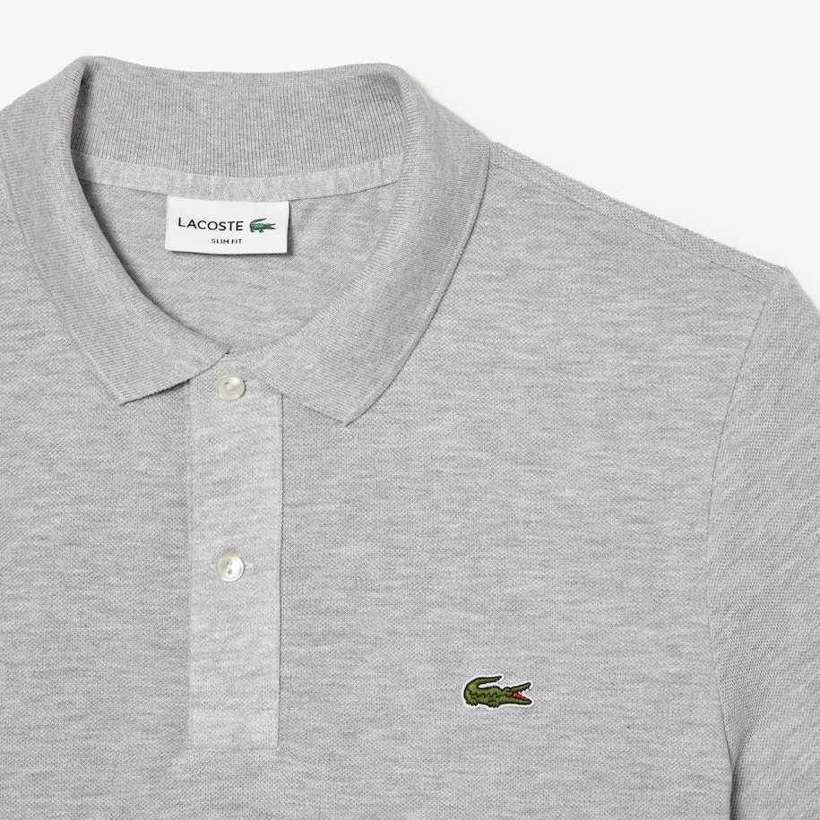 Men's Original L.12.12 Slim Fit Petit Piqué Cotton Polo Grey Chine Patagonia Clothing