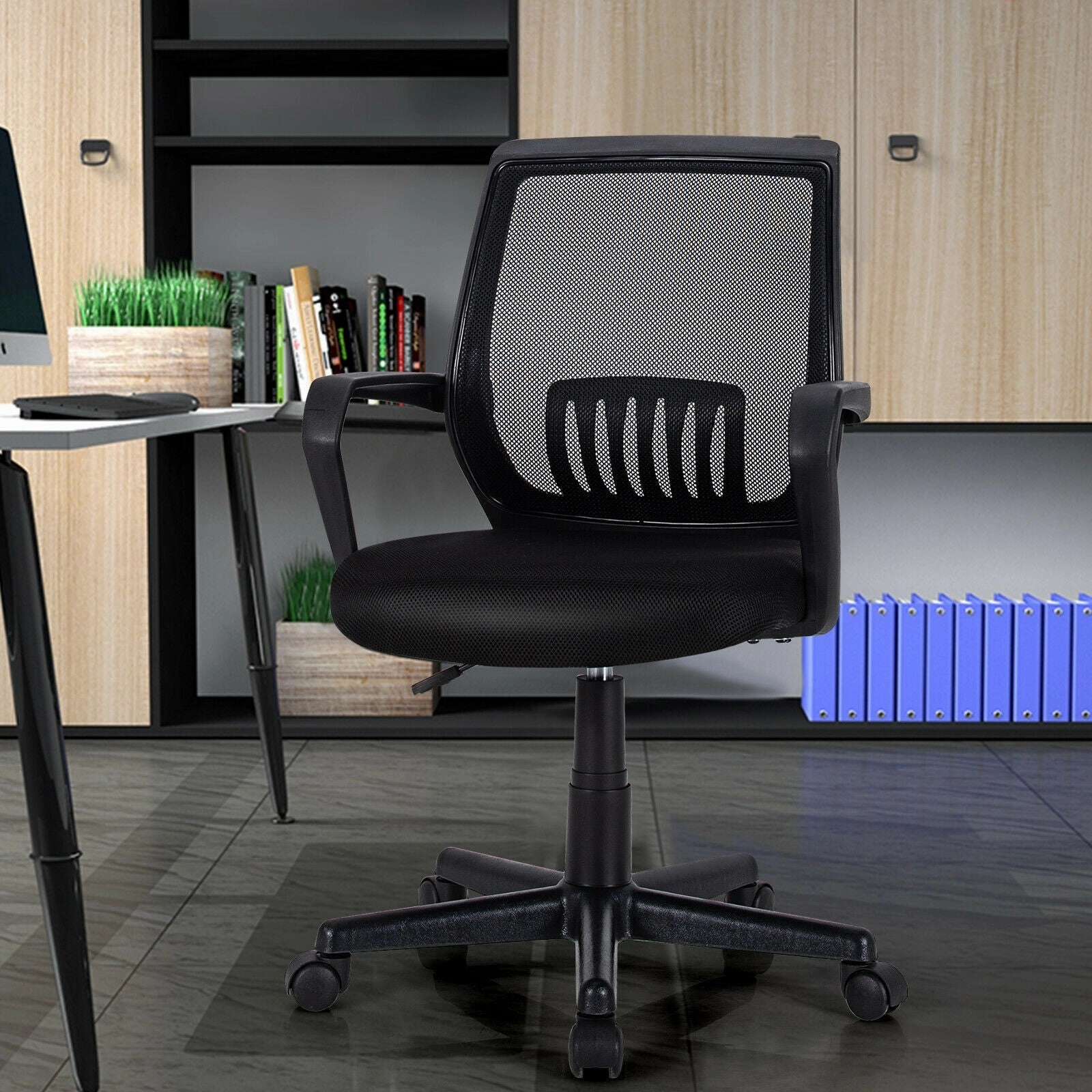 Mesh Office Chair, Mid Back Computer Desk Chair, Ergonomic Executive Chair
