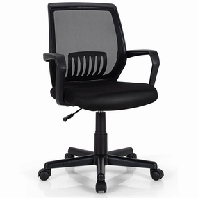 Mesh Office Chair, Mid Back Computer Desk Chair, Ergonomic Executive Chair office supplies, stationery