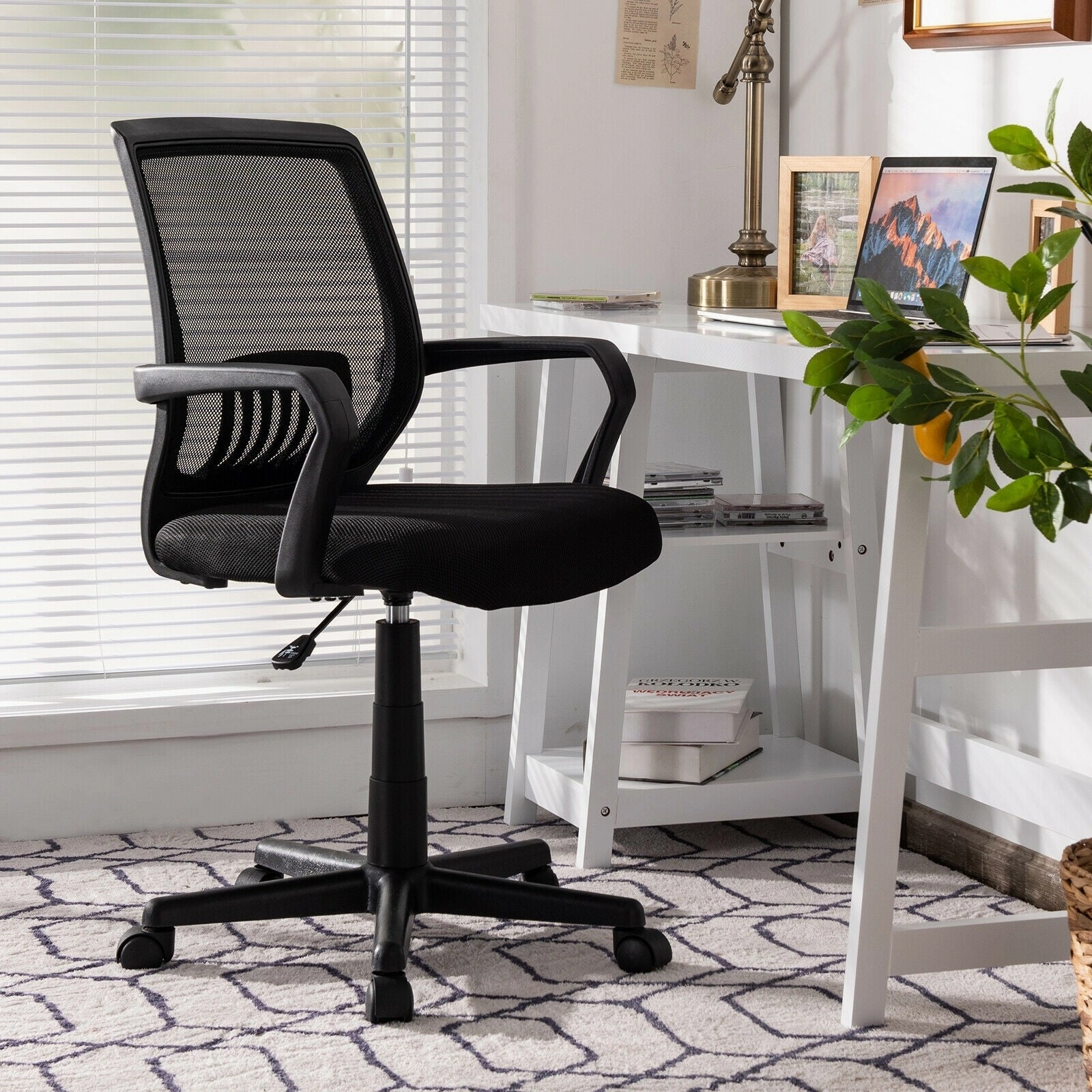 Mesh Office Chair, Mid Back Computer Desk Chair, Ergonomic Executive Chair
