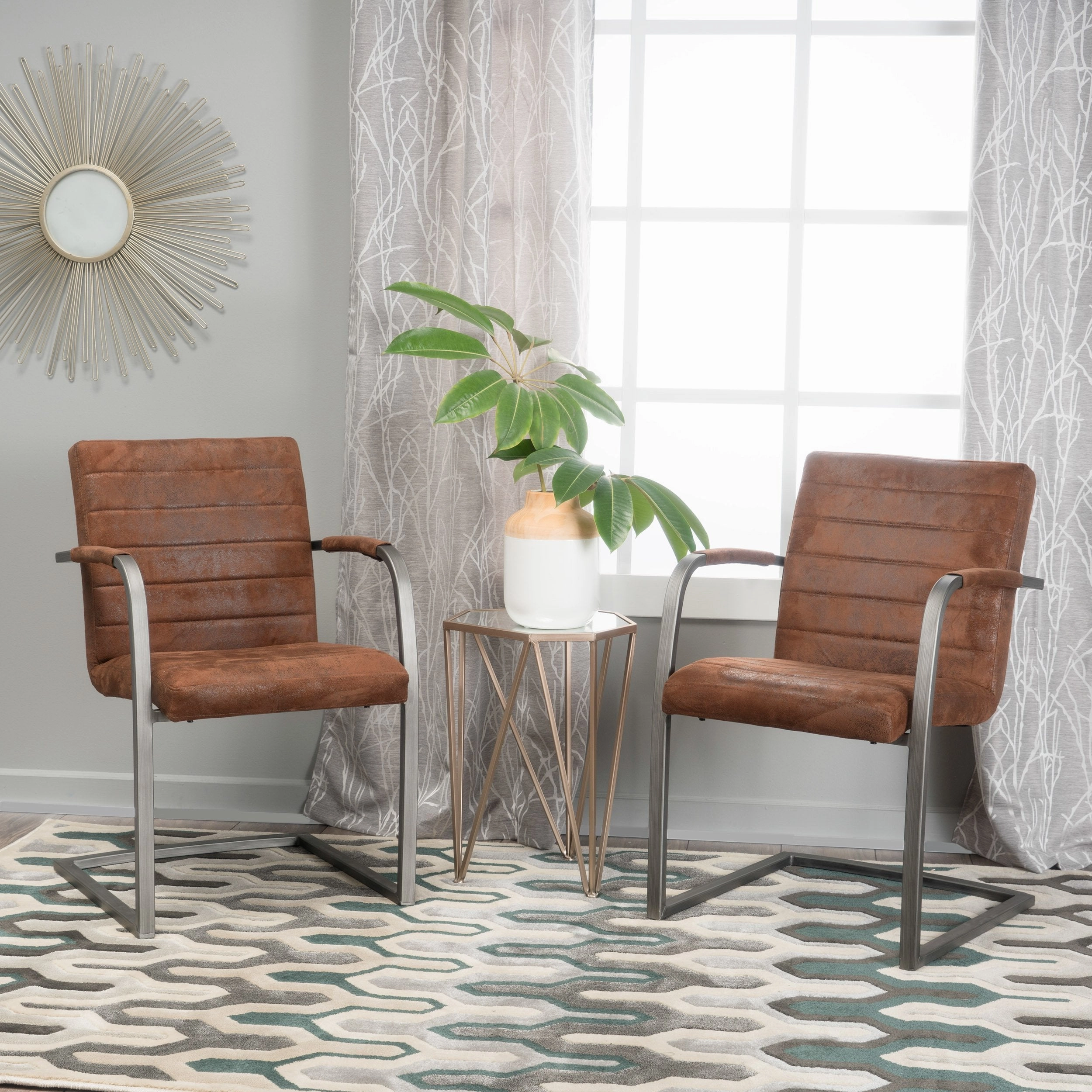 Microfiber Modern Arm Chair (Set of 2) - NH281003 kitchen accessories, table linens