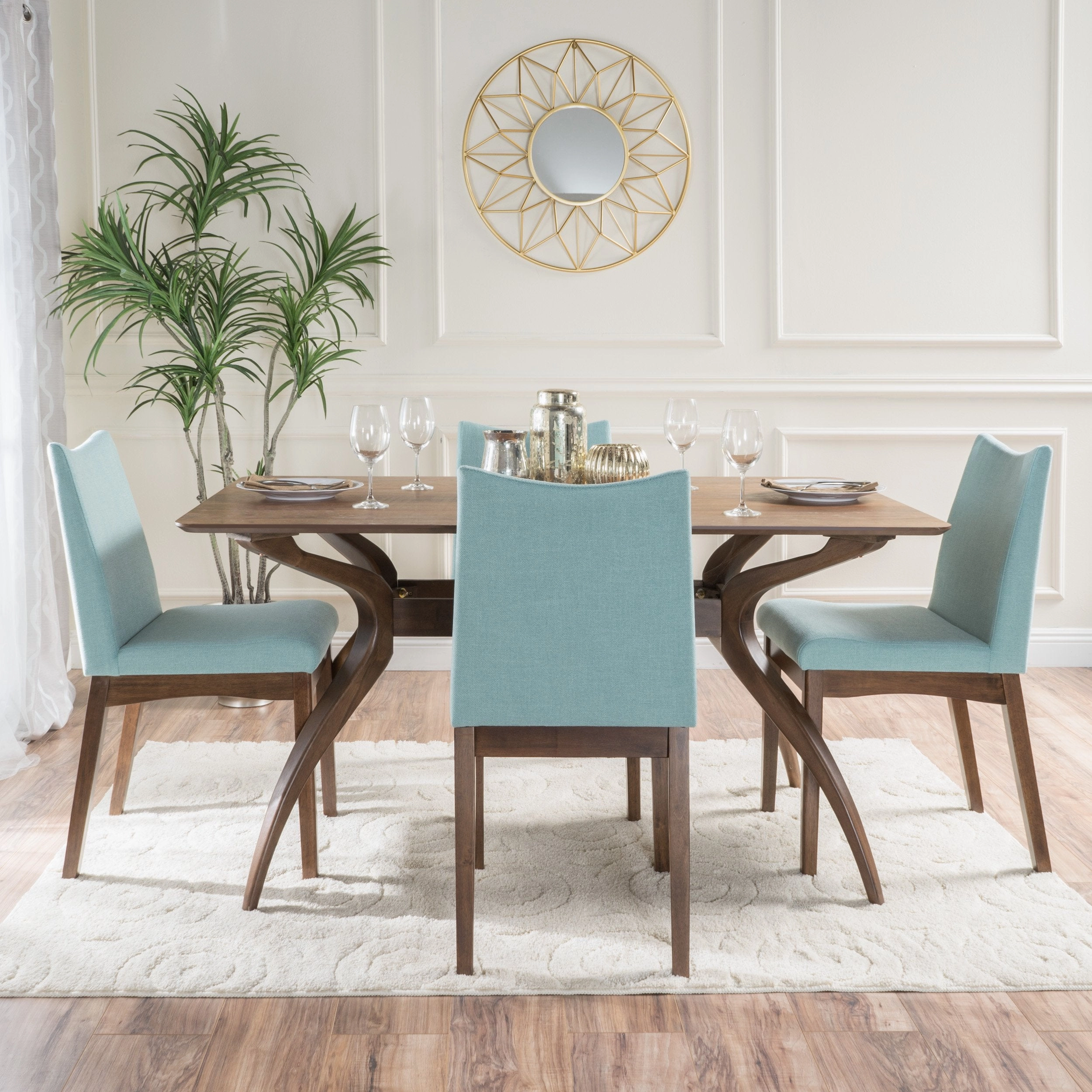 Mid-Century Modern 4 Seater Dining Set - NH820003
