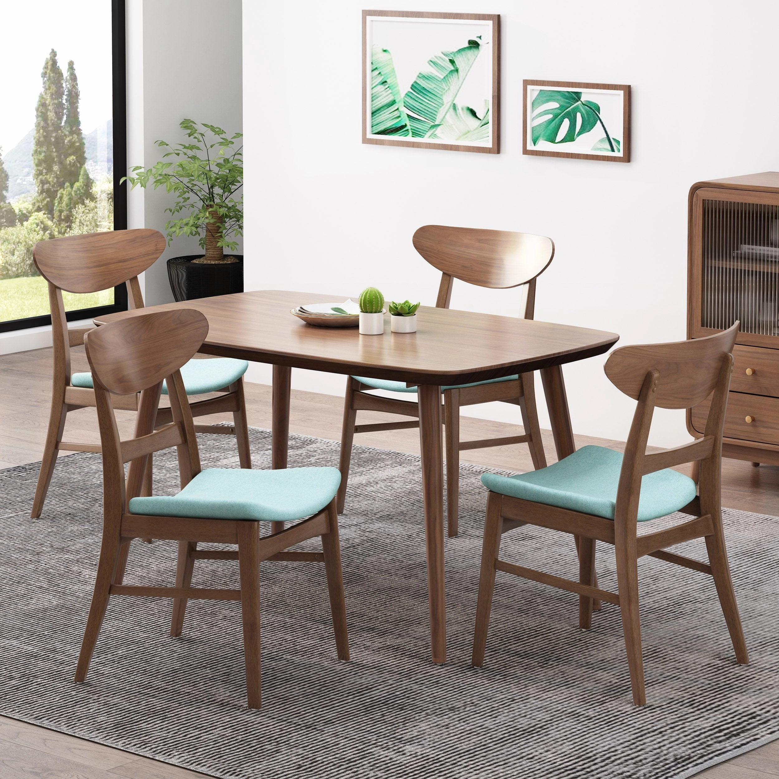 Mid-Century Modern Dining Chairs (Set of 4) - NH297213