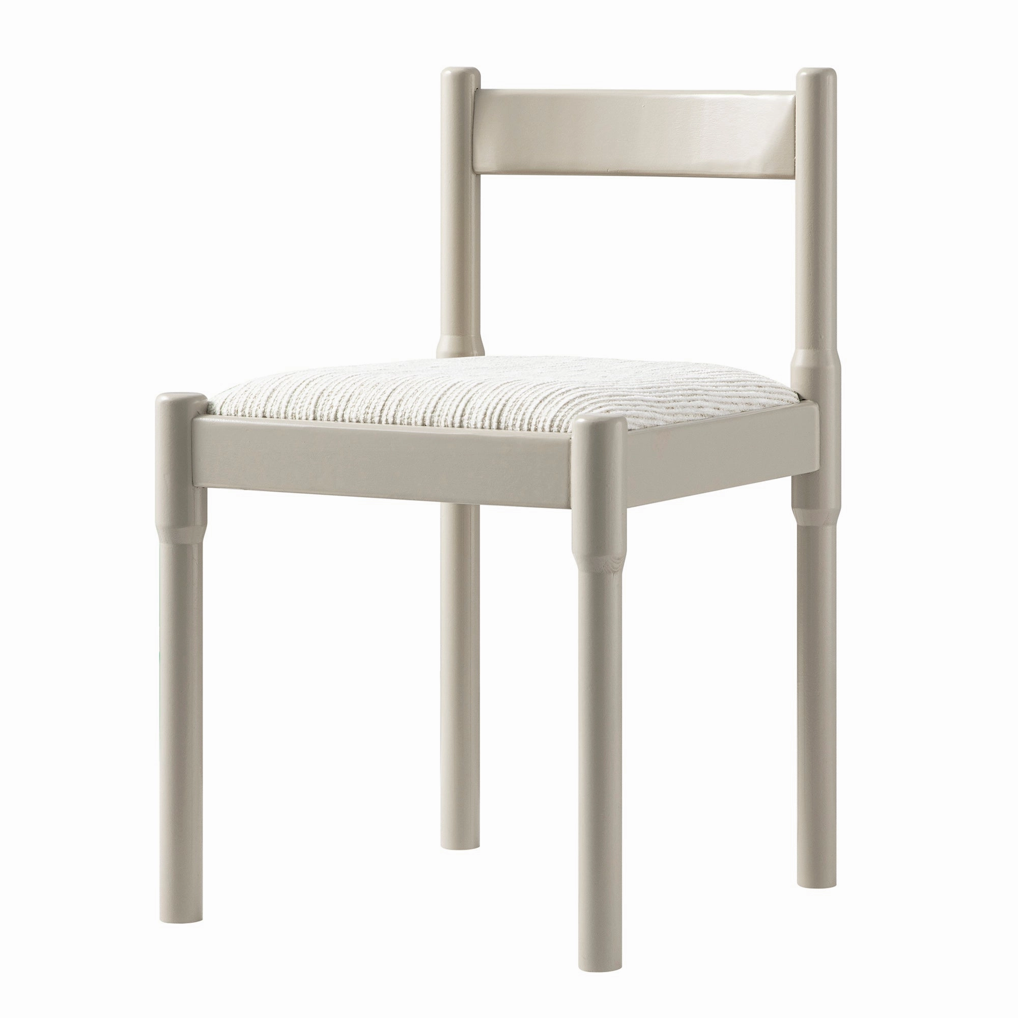 Minley 2-in-1 Dining Chair, Light Taupe High Gloss