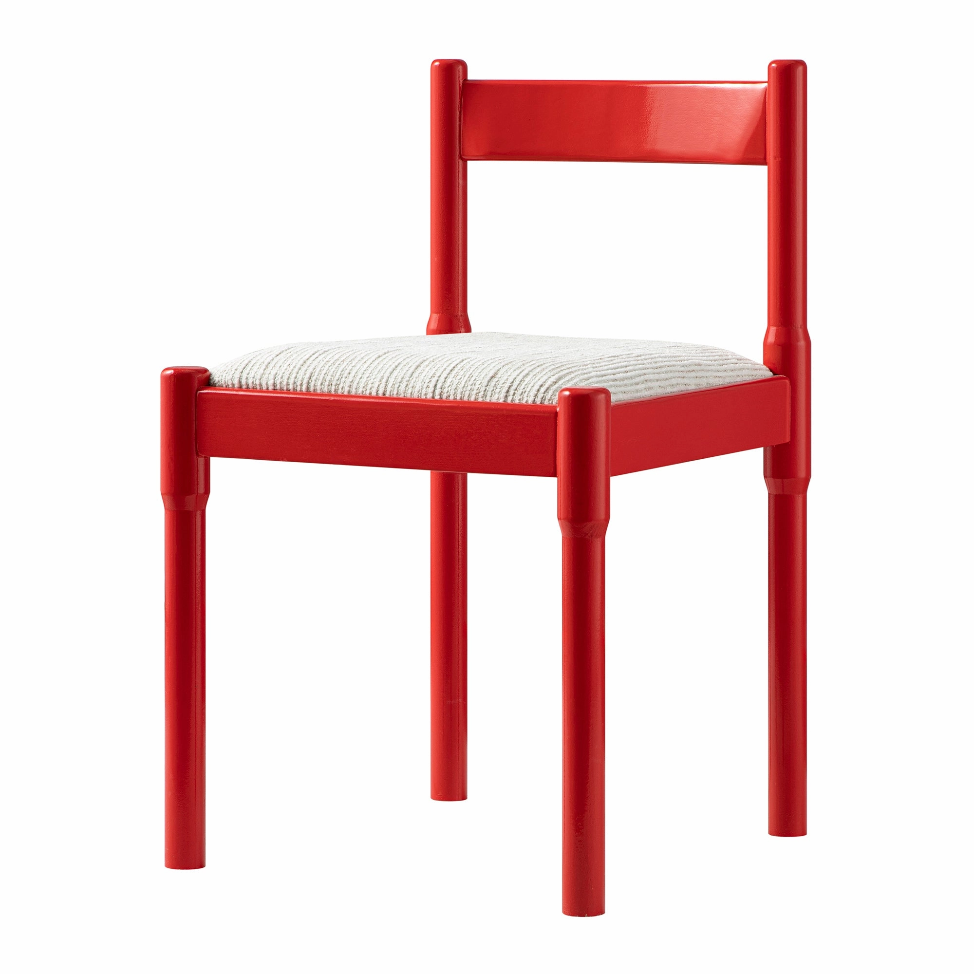 Minley 2-in-1 Dining Chair, Red High Gloss