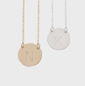 Misuzi Chloe Initial Necklace Silver Shoes_Misuzi