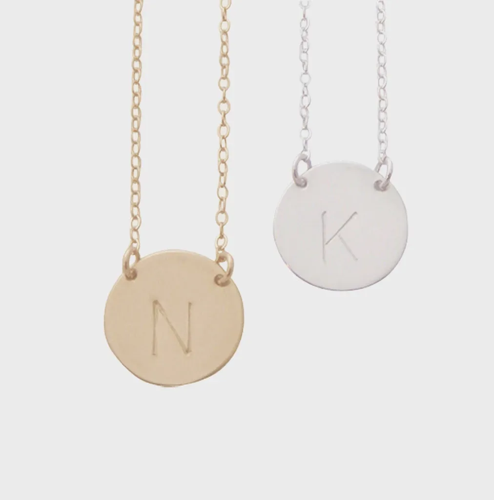 Misuzi Chloe Initial Necklace Silver Shoes_Misuzi