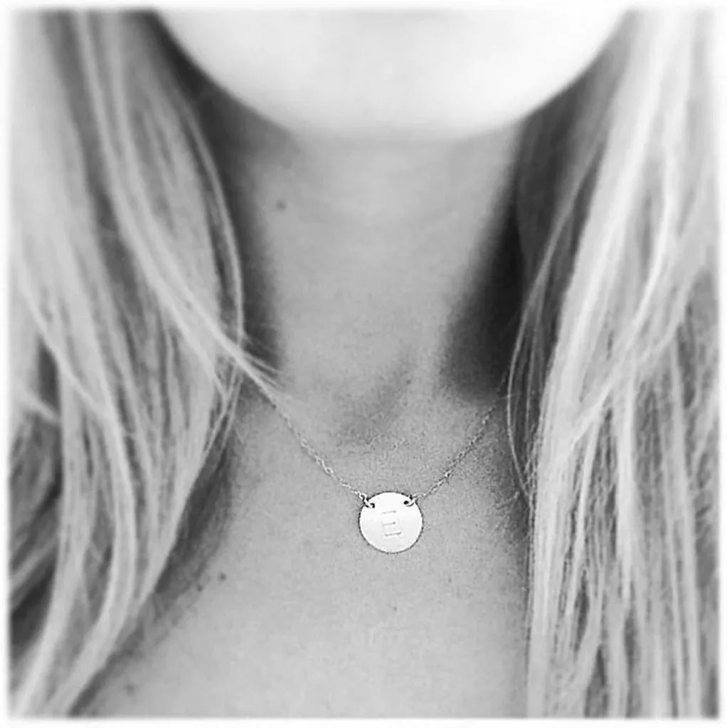 Misuzi Chloe Initial Necklace Silver Shoes_Misuzi