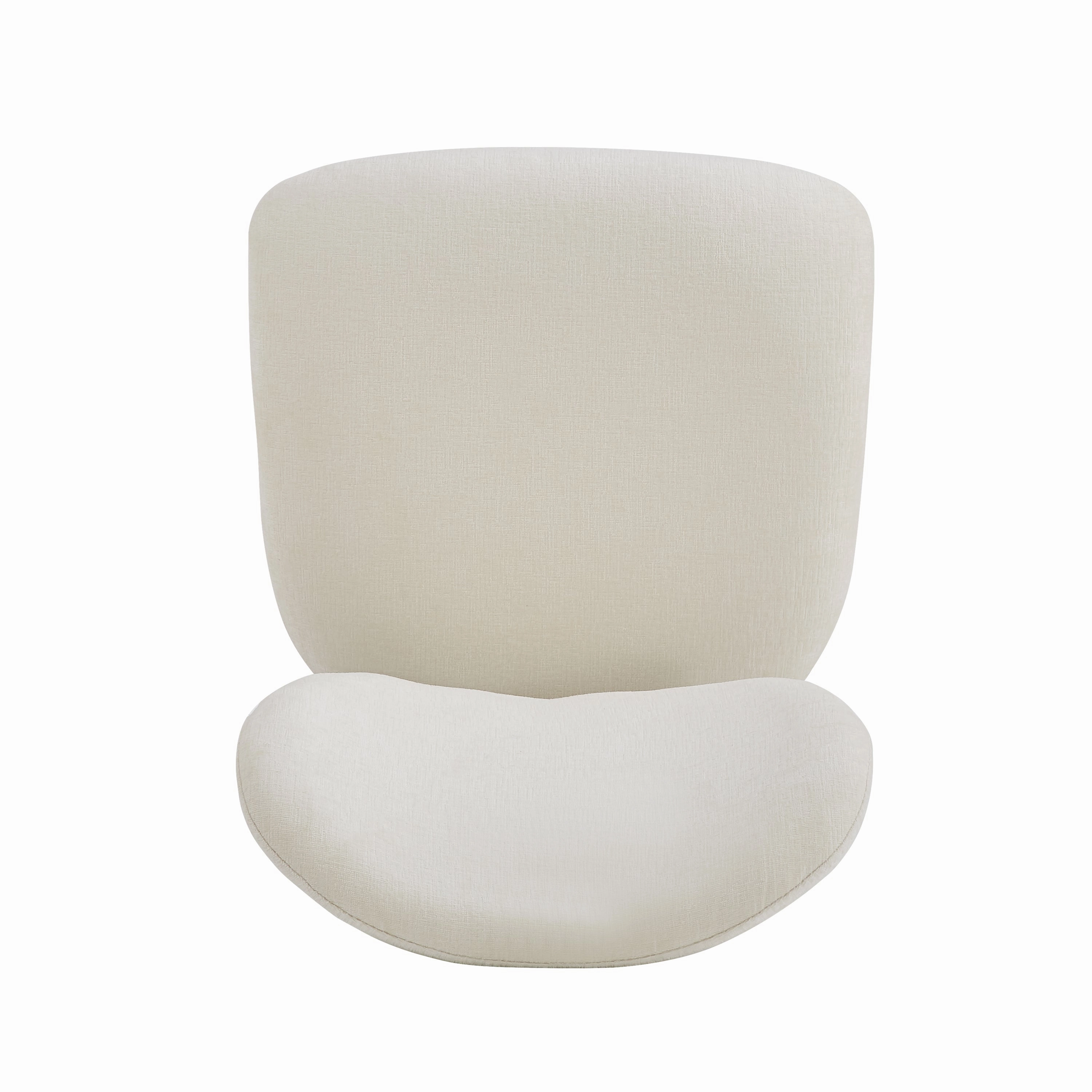 Modern Beige Upholstered Dining Chairs (Set of 2)
