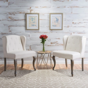 Modern Fabric Wingback Chair (Set of 2) - NH359992 kitchen accessories, table linens