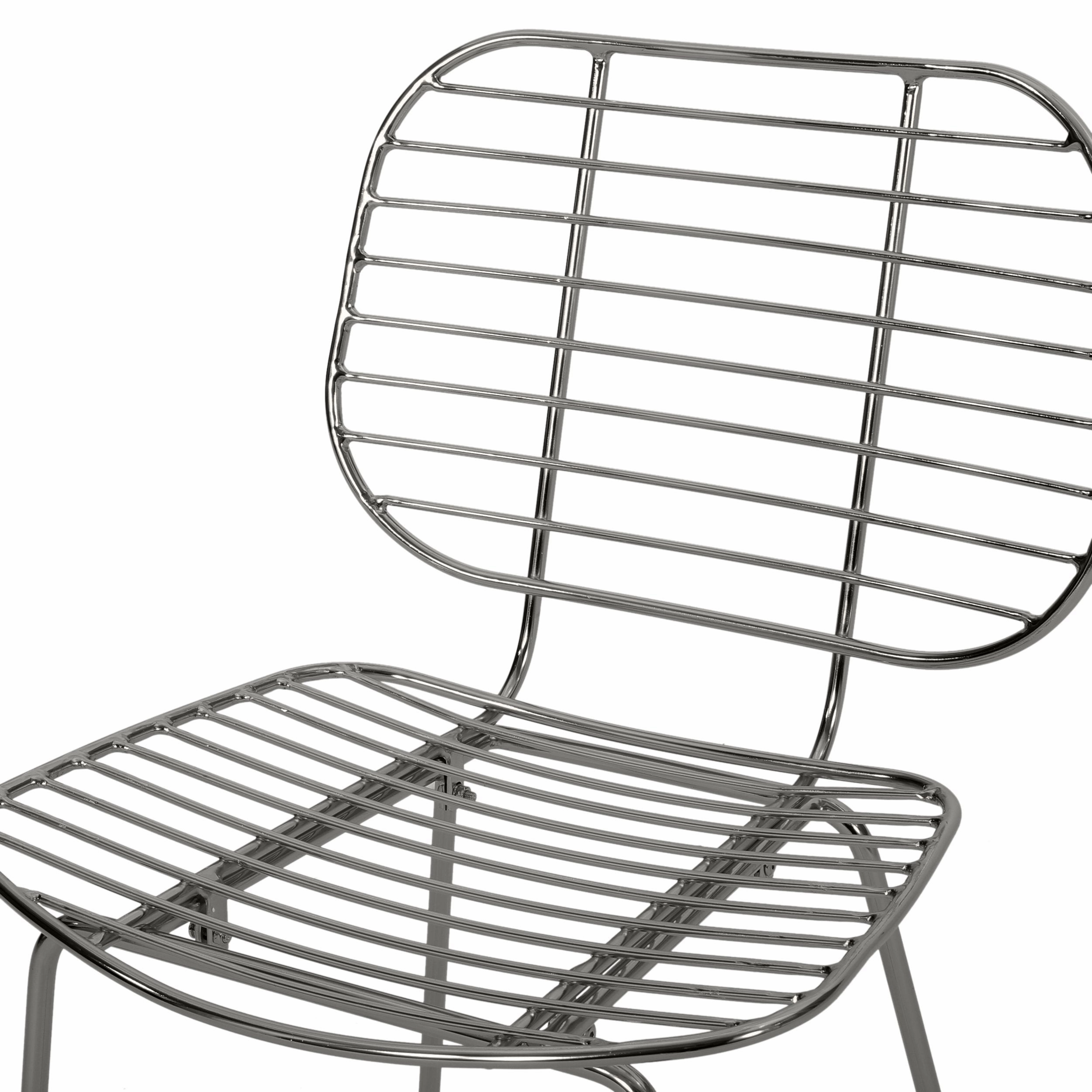 Modern Glam Iron Dining Chair - NH803113