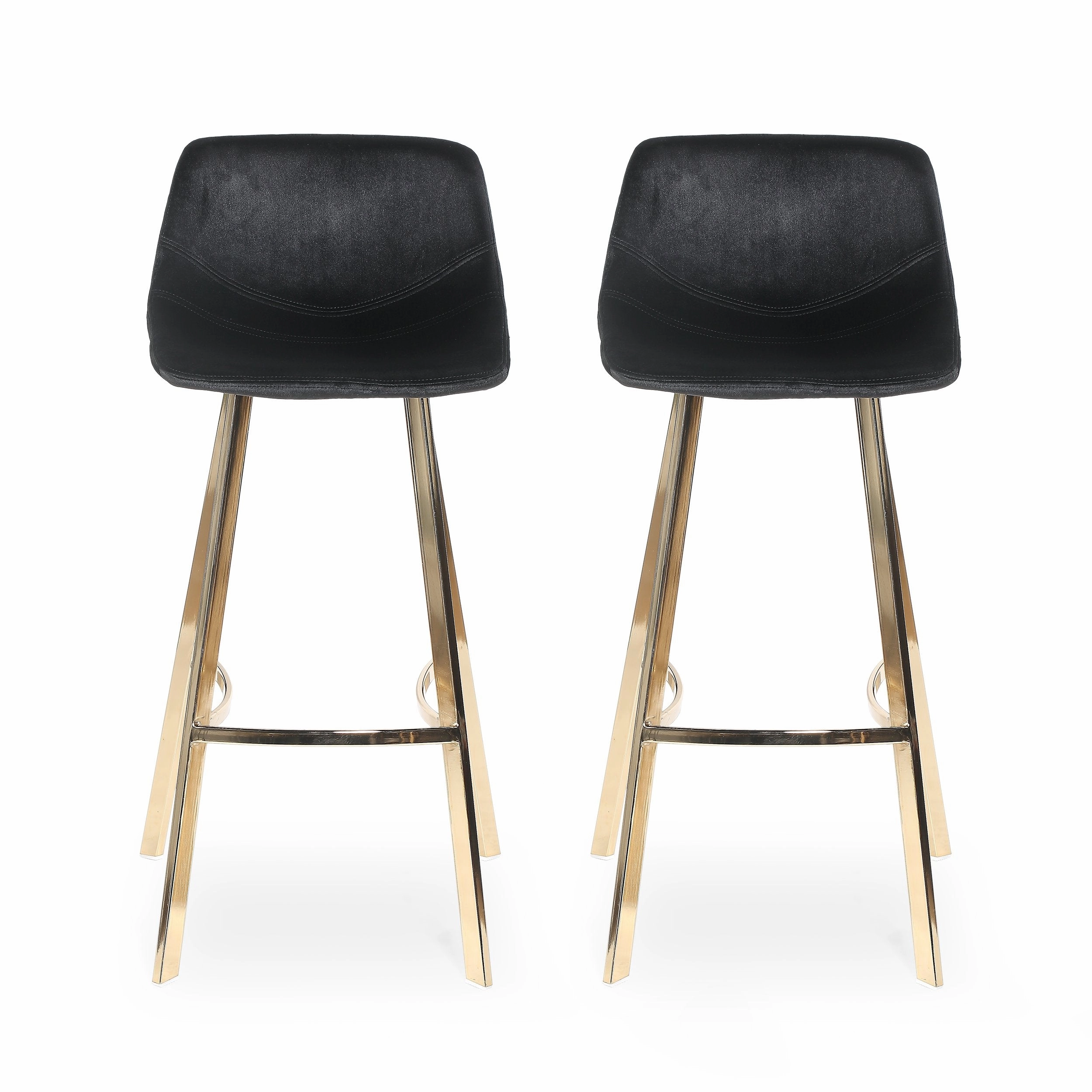 Modern Glam Velvet Bar Stool (Set of 2) - NH971113