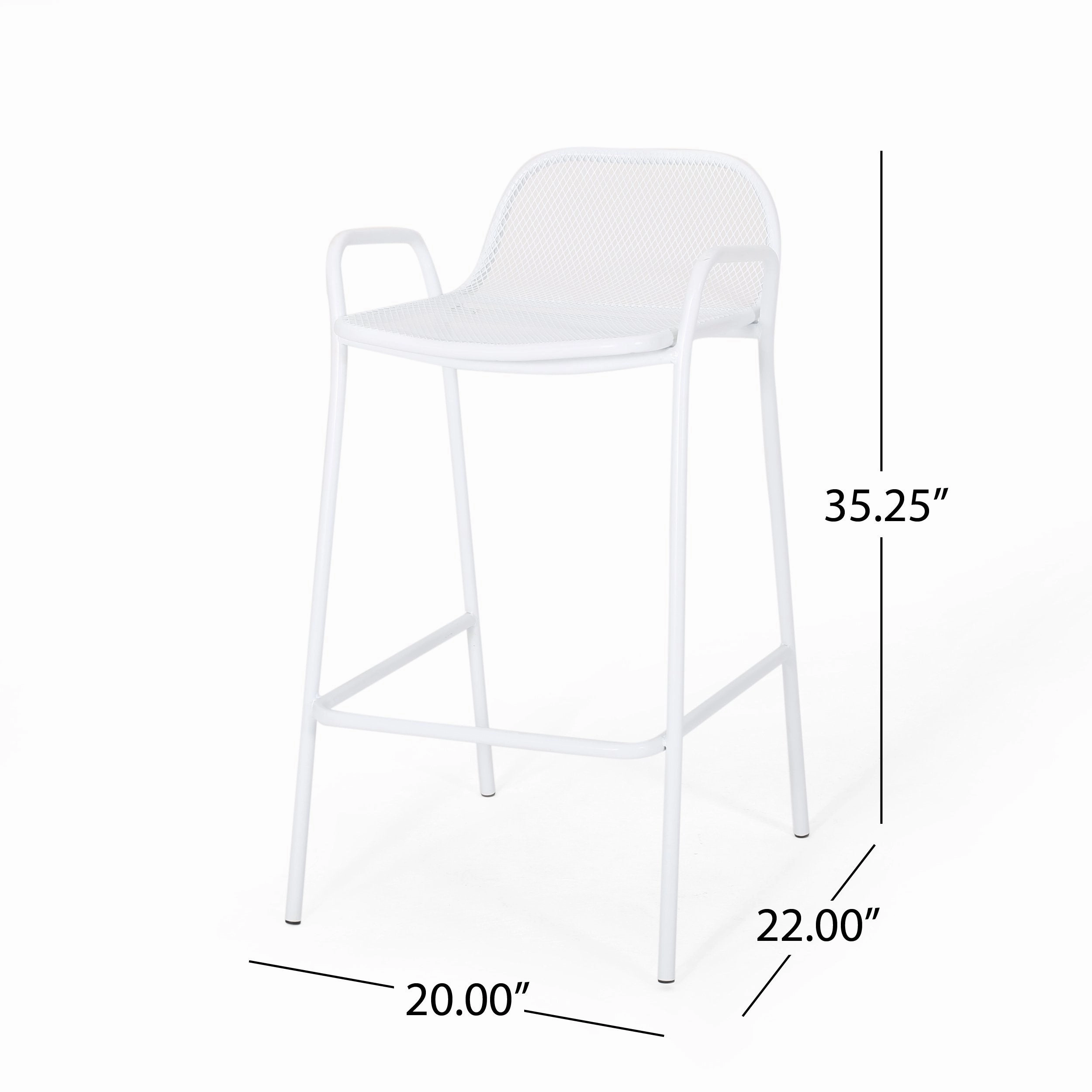 Modern Iron Barstool (Set of 2) - NH418013