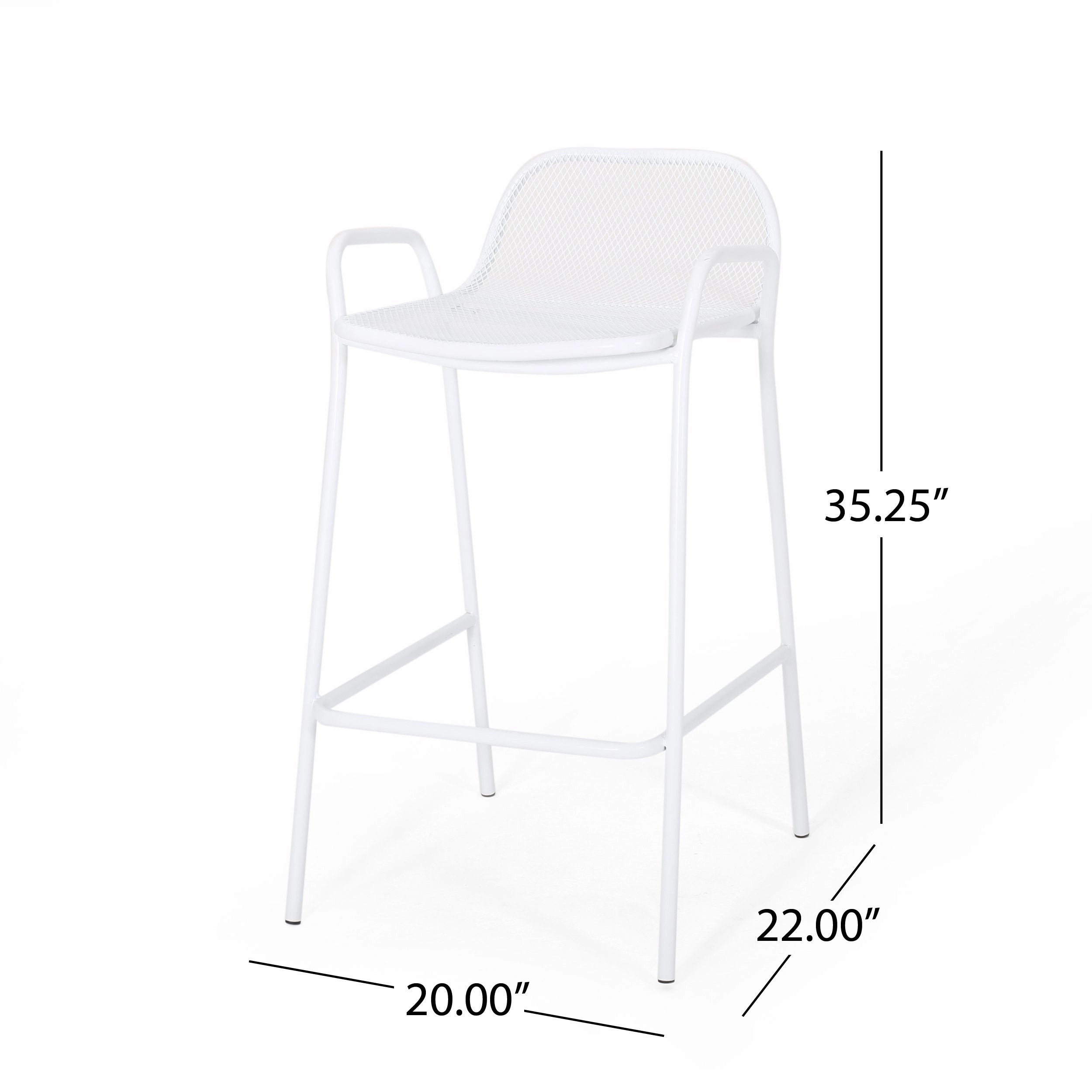 Modern Iron Barstool (Set of 4) - NH618013