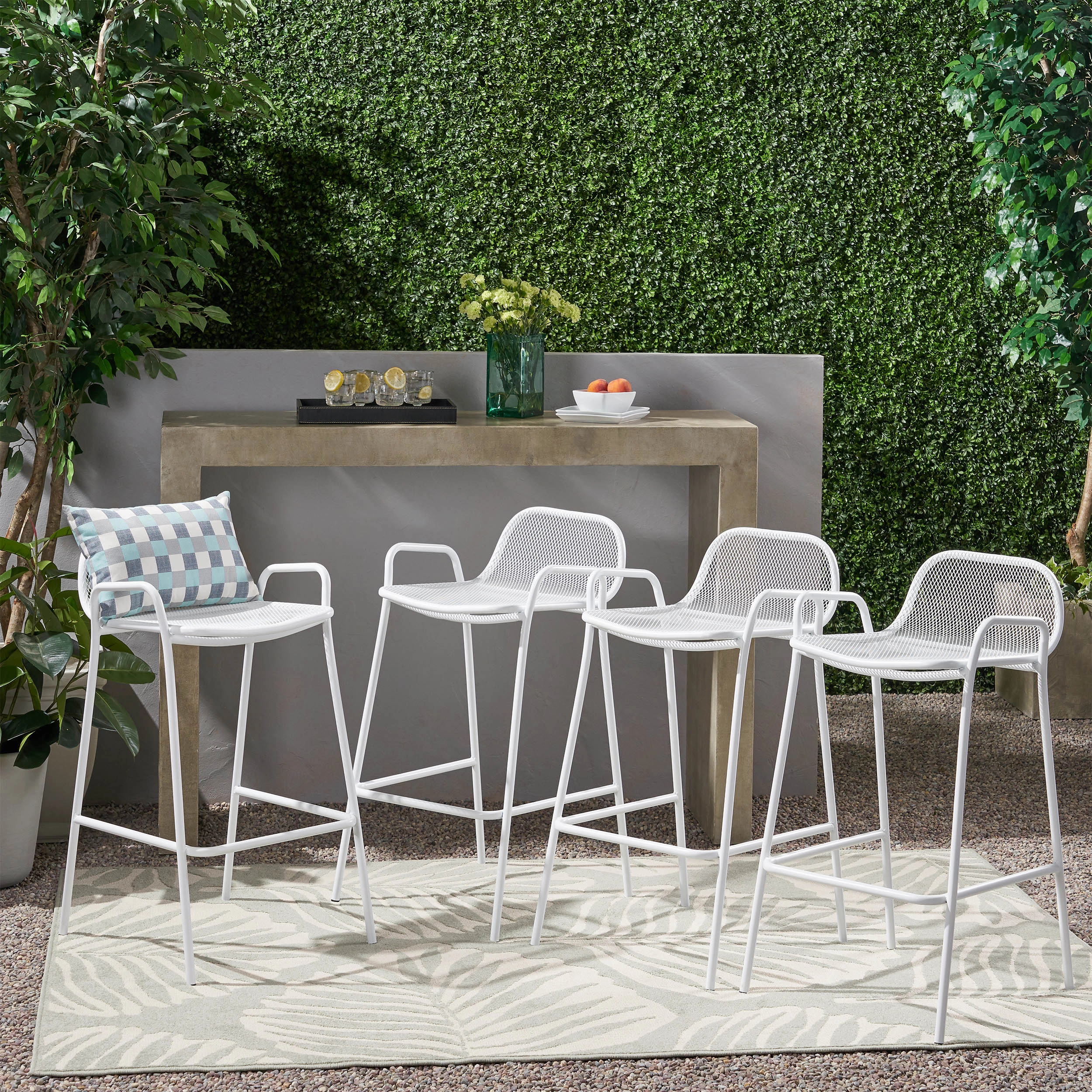 Modern Iron Barstool (Set of 4) - NH618013