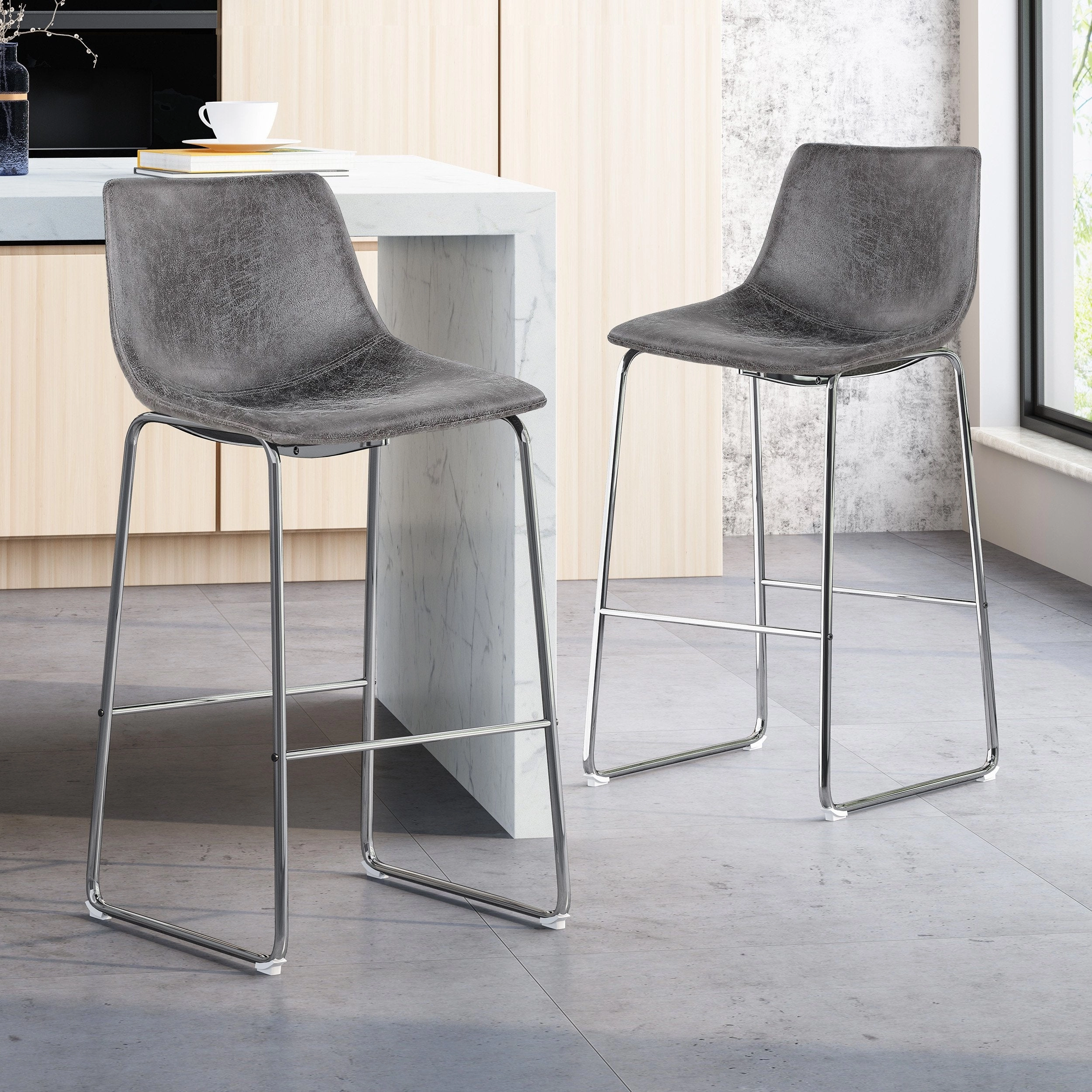 Modern Microfiber Bar Stool - NH481113 kitchen accessories, table linens