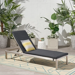 Modern Outdoor Adjustable Chaise Lounge with Cushion - NH032013 patio umbrella, gazebo