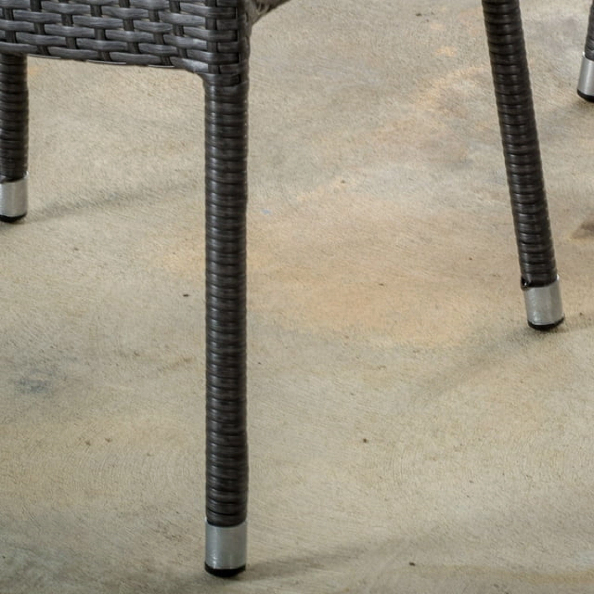 Modern Outdoor Wicker Stacking Armchairs (Set of 2) - NH837692
