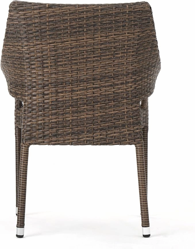 Modern Outdoor Wicker Stacking Armchairs (Set of 2) - NH837692