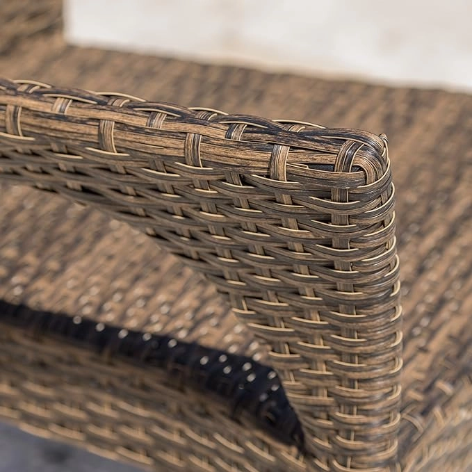 Modern Outdoor Wicker Stacking Armchairs (Set of 2) - NH837692