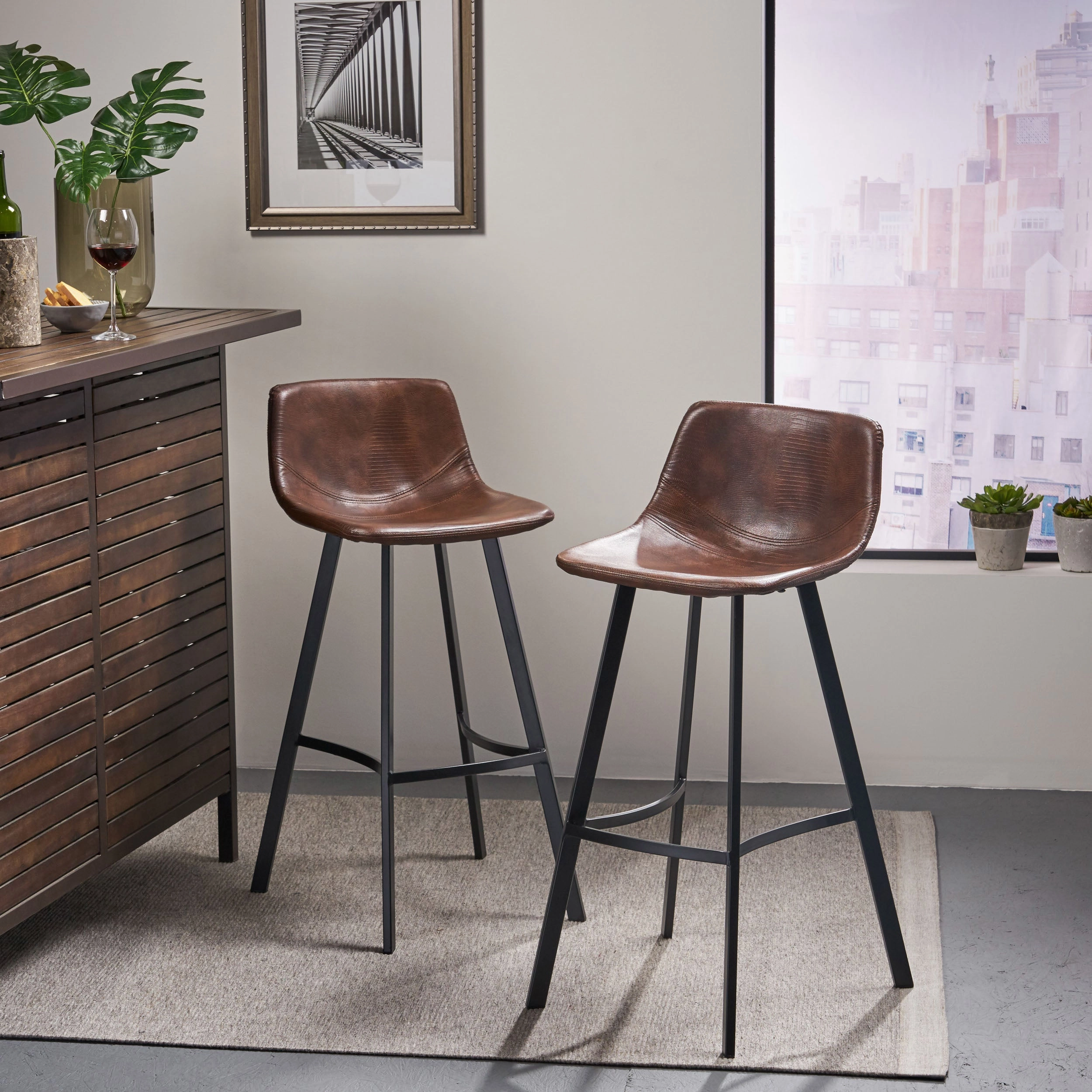Modern Upholstered Bar Stool (Set of 2) - NH604892 kitchen accessories, table linens