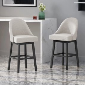 Modern Upholstered Swivel Bar Stool - NH253113 kitchen accessories, table linens