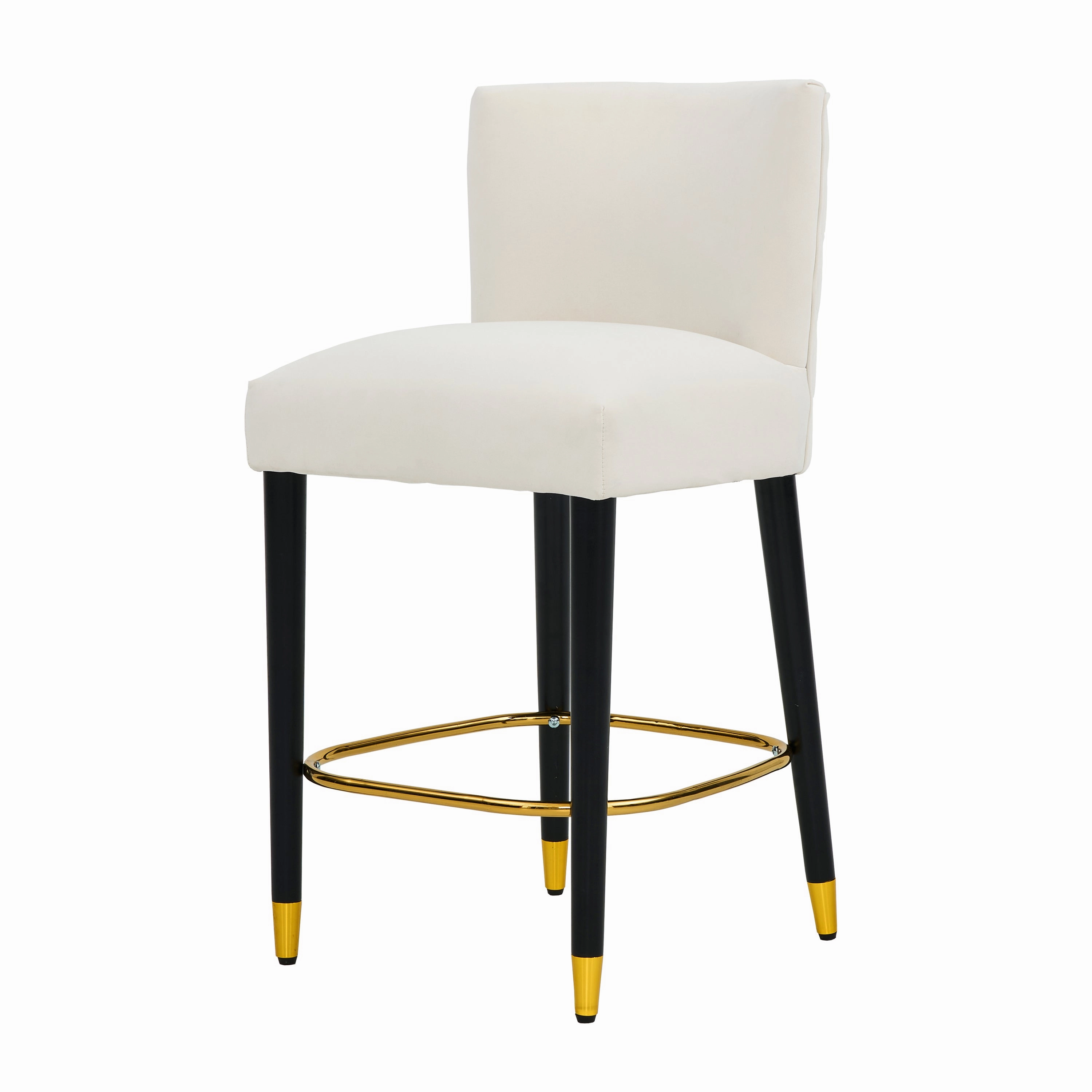 Modern Upholstered Tufted Bar Stools Set of 2