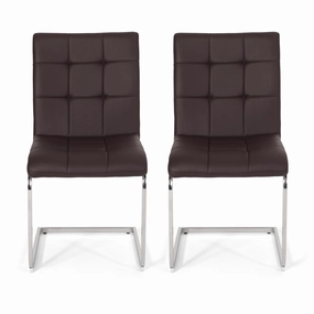 Modern Upholstered Waffle Stitch Dining Chairs, Set of 2 - NH795413 kitchen accessories, table linens