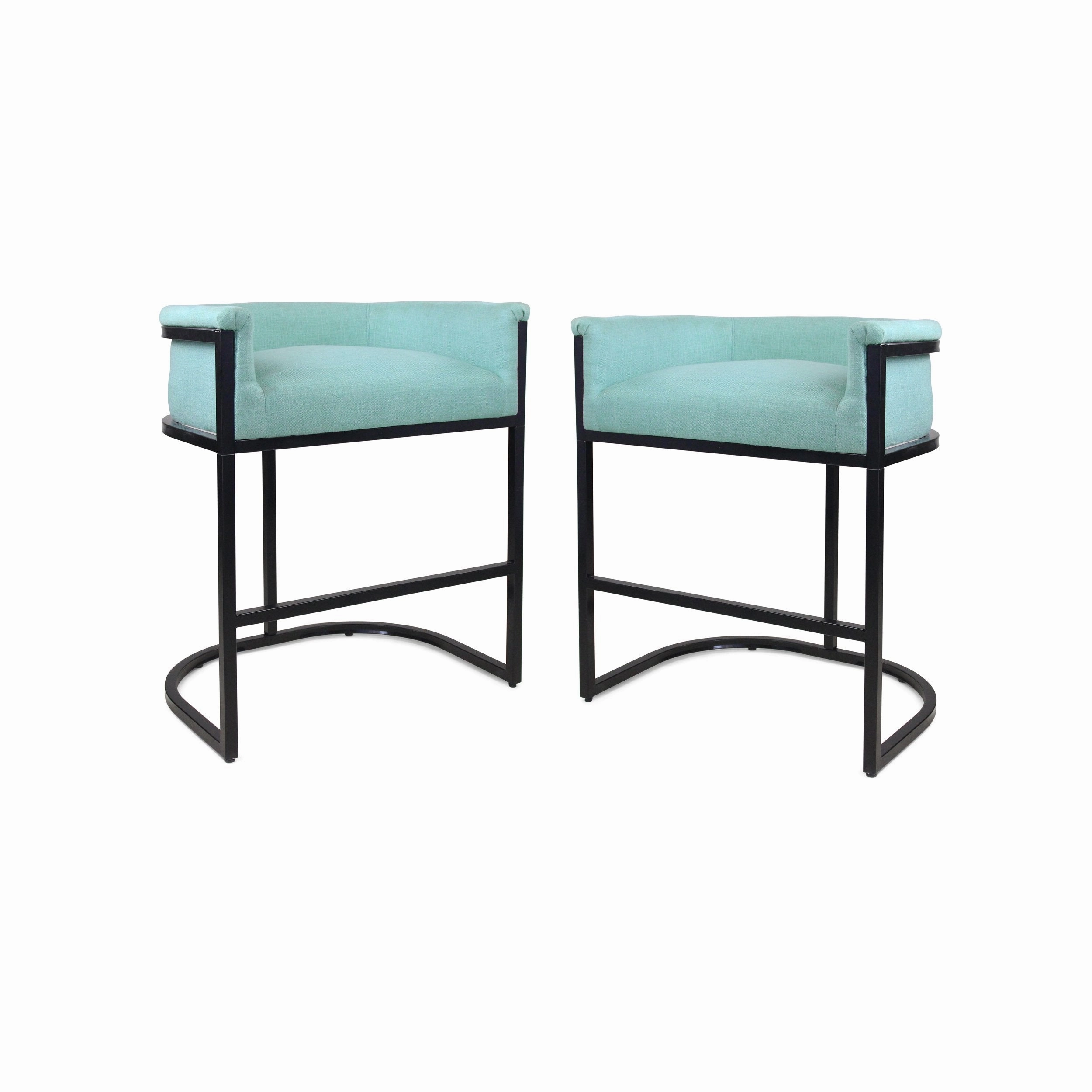 Modern Wide Bucket Upholstered Barstool - NH082603
