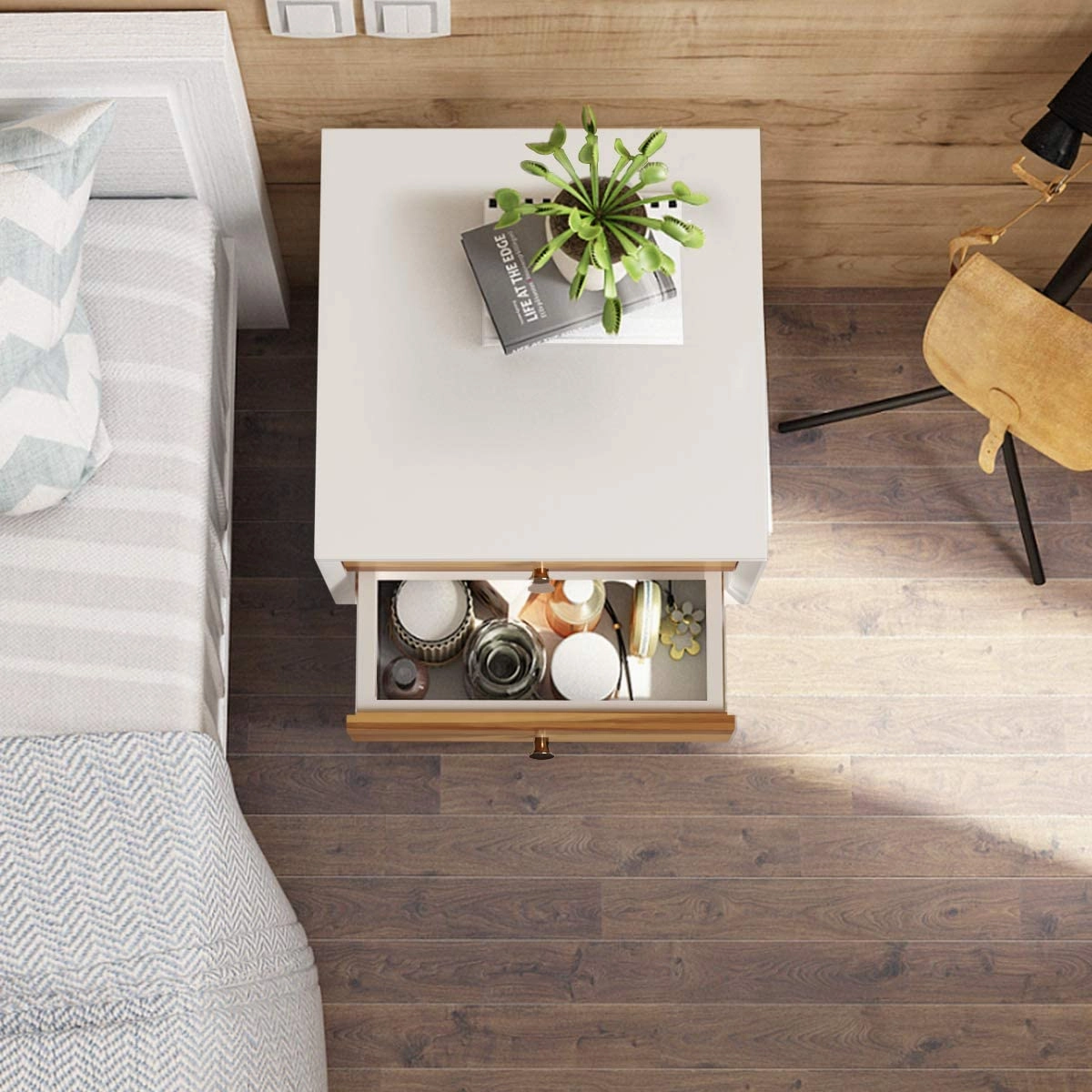 Multipurpose for Bedroom, Living Room Home Furniture Nightstand