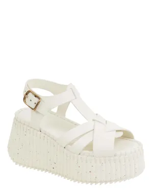 Nama Wedge Sandal in Eggshell